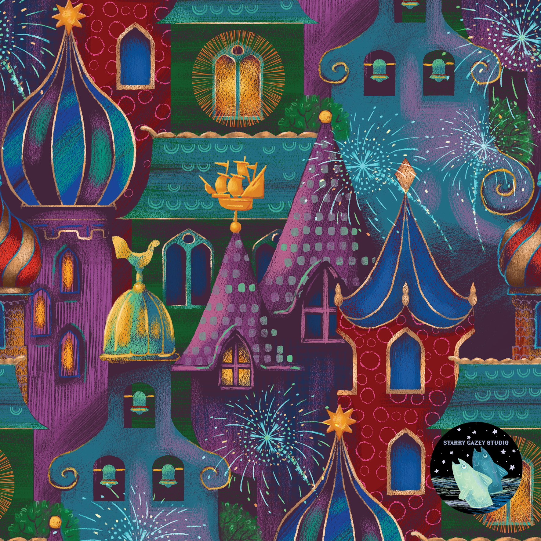 Magic City https://www.spoonflower.com/artists/designs/20385599 