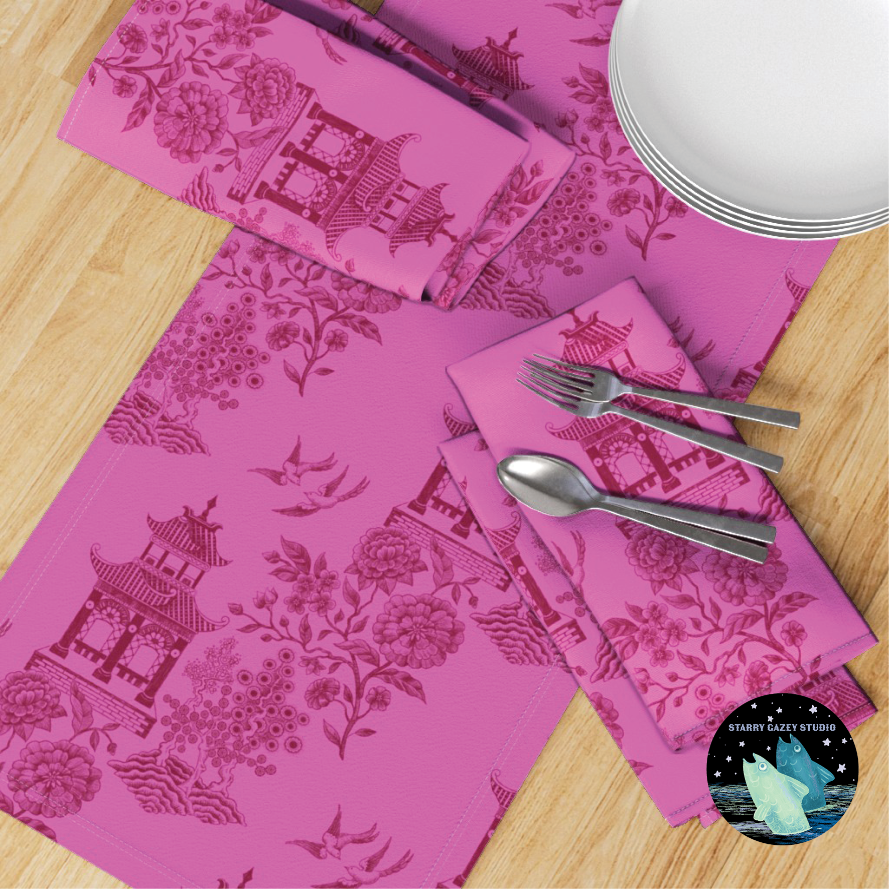 Red on Pink https://www.spoonflower.com/artists/designs/20855060