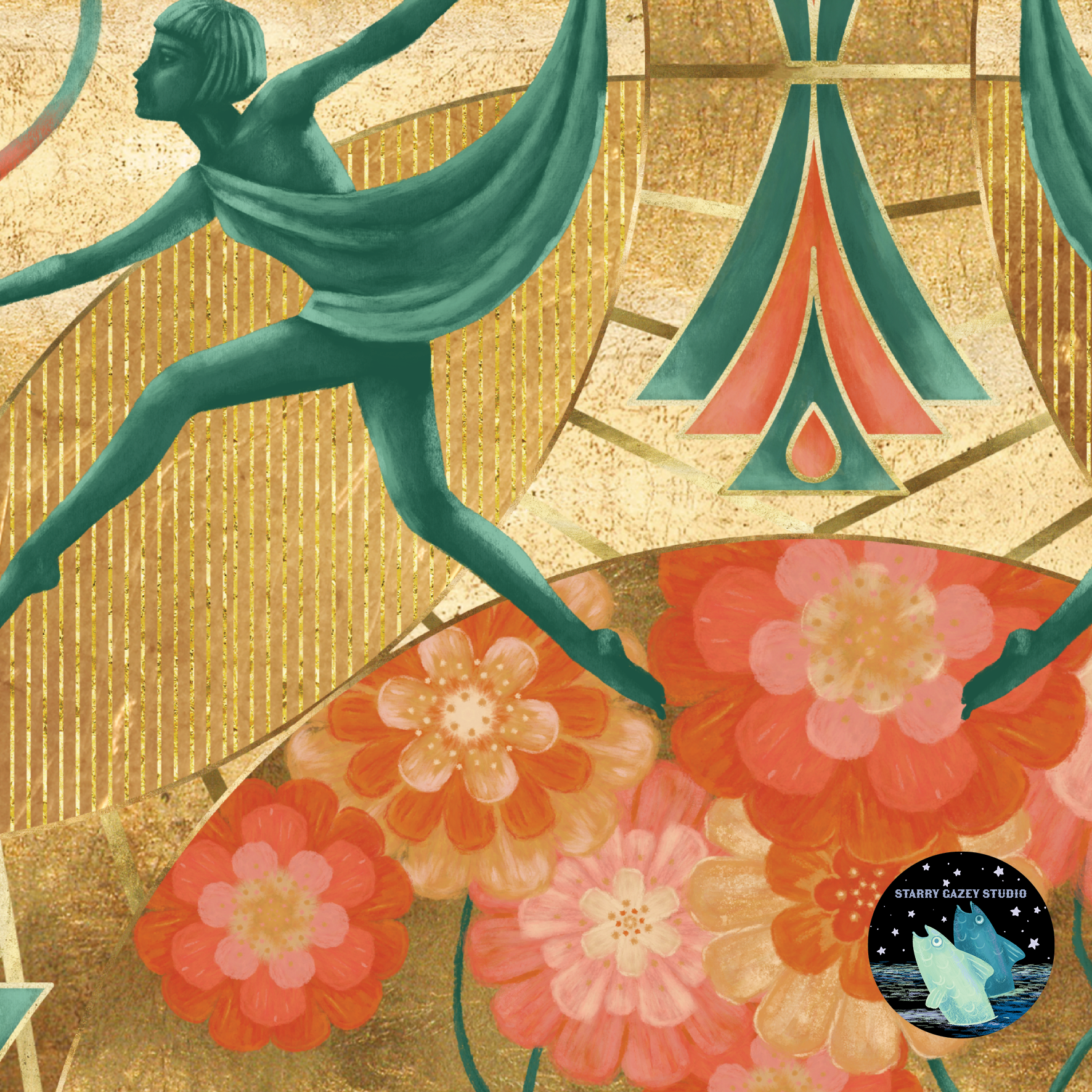 Art Deco Dancers  https://www.spoonflower.com/artists/designs/19368420