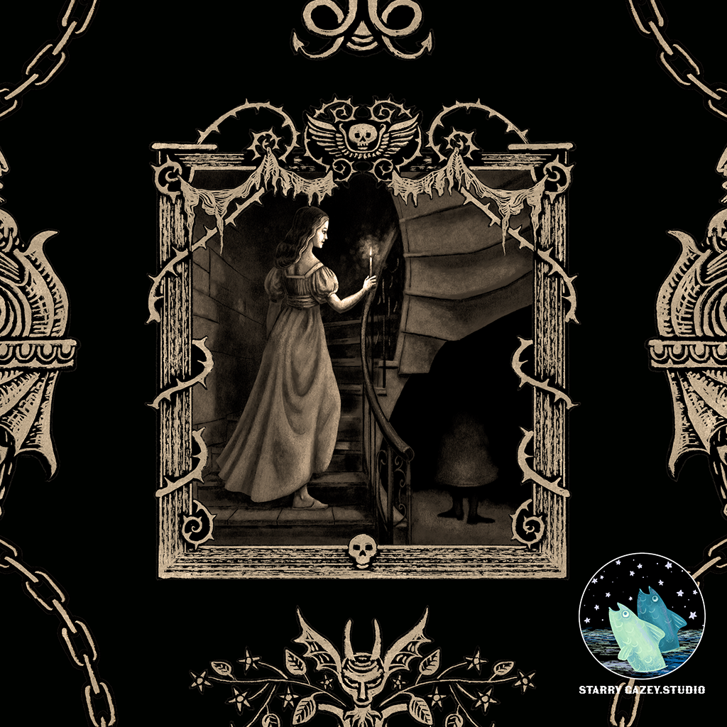 Searching the corridors and staircases spying mysterious figures
