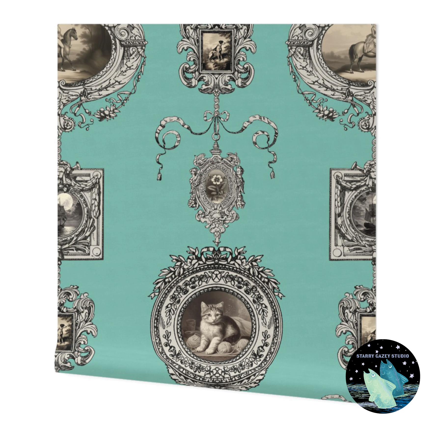 Duck Egg Blue Wallpaper: https://www.spoonflower.com/en/wallpaper/18202924-regency-print-room-in-duck-egg-by-starry_gazey_studio?sku=wall-pw-i12-w127