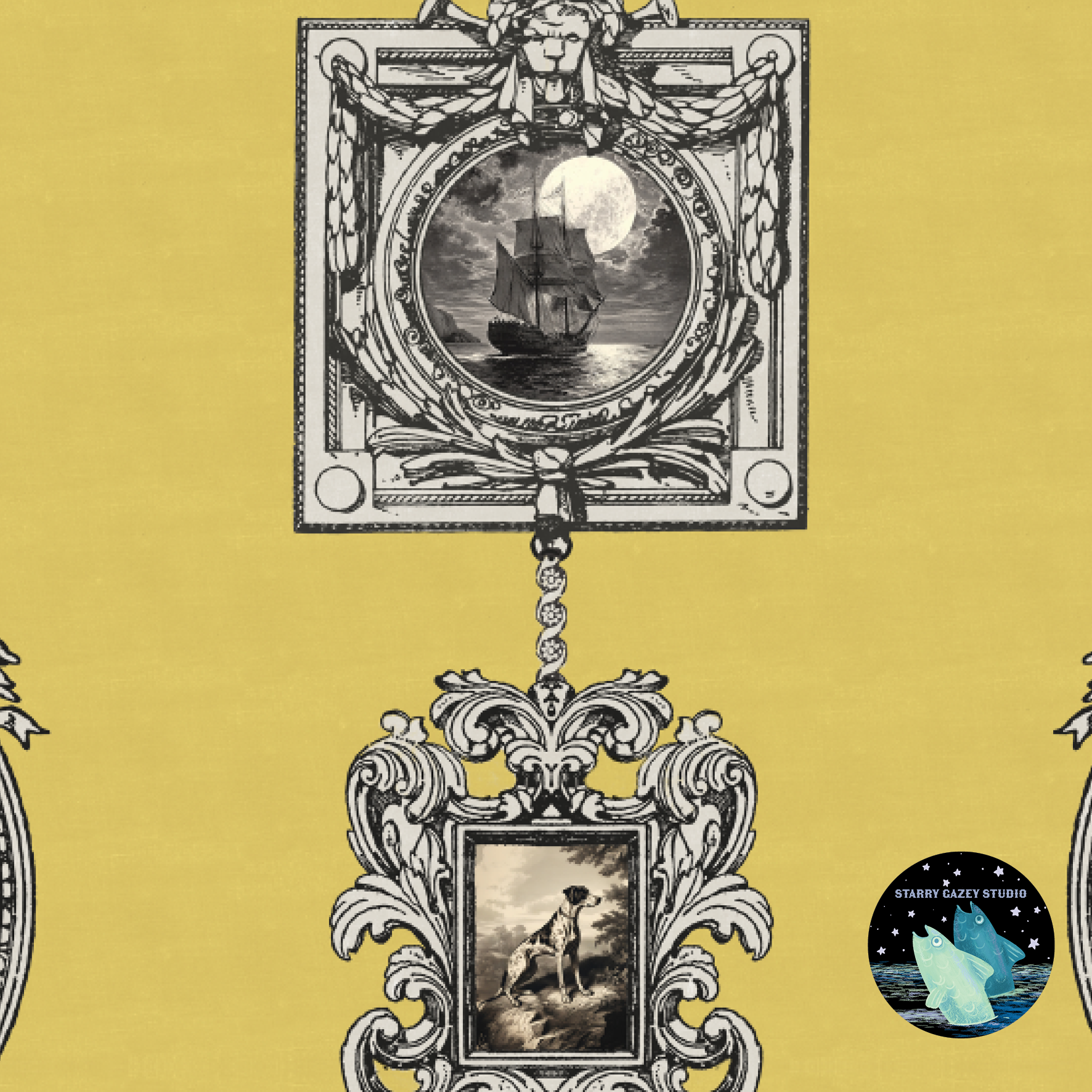 Morning Yellow Wallpaper: https://www.spoonflower.com/en/wallpaper/18202925-regency-print-room-morning-yellow-by-starry_gazey_studio