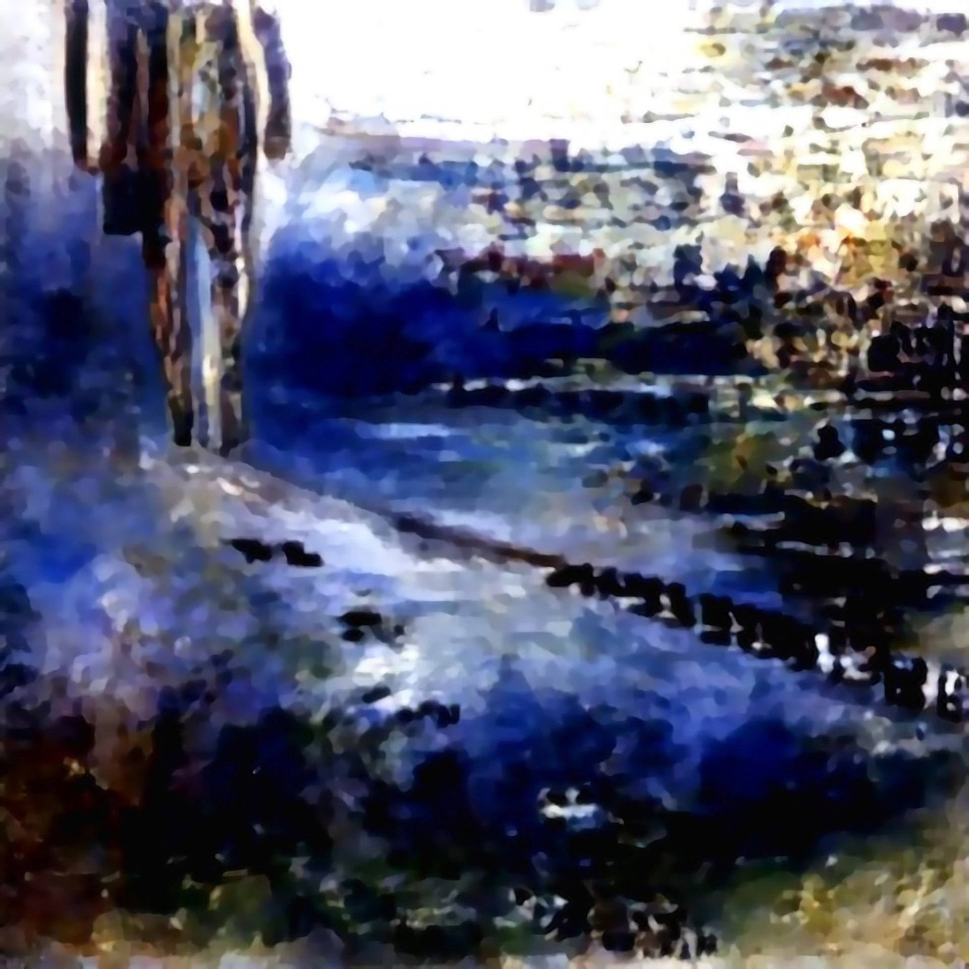 étude digitale pour ESCAPE Taille de la toile : 80x80 cm Peinture à l’huile sur toile