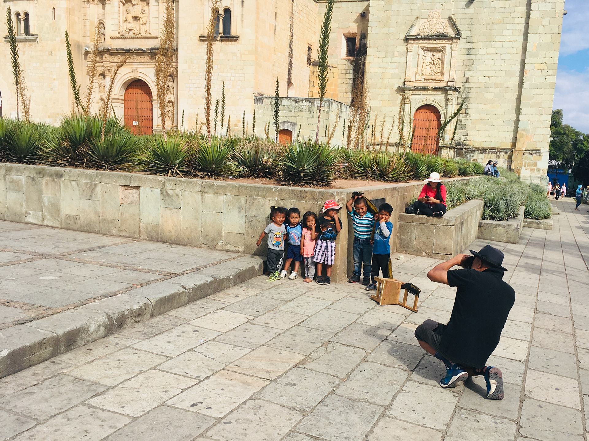 The Zapotec children posing for Juan Escobedo.