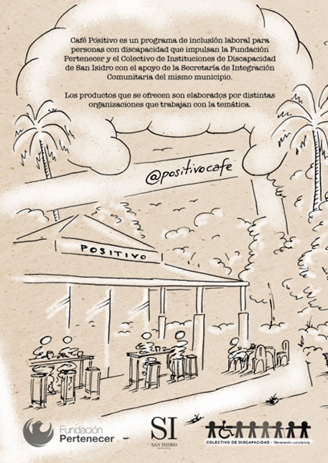 Café Positivo // Menú ilustrado