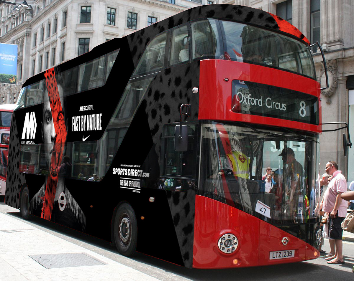 Nike | Mercurial | Bus wraps | Design | Artwork