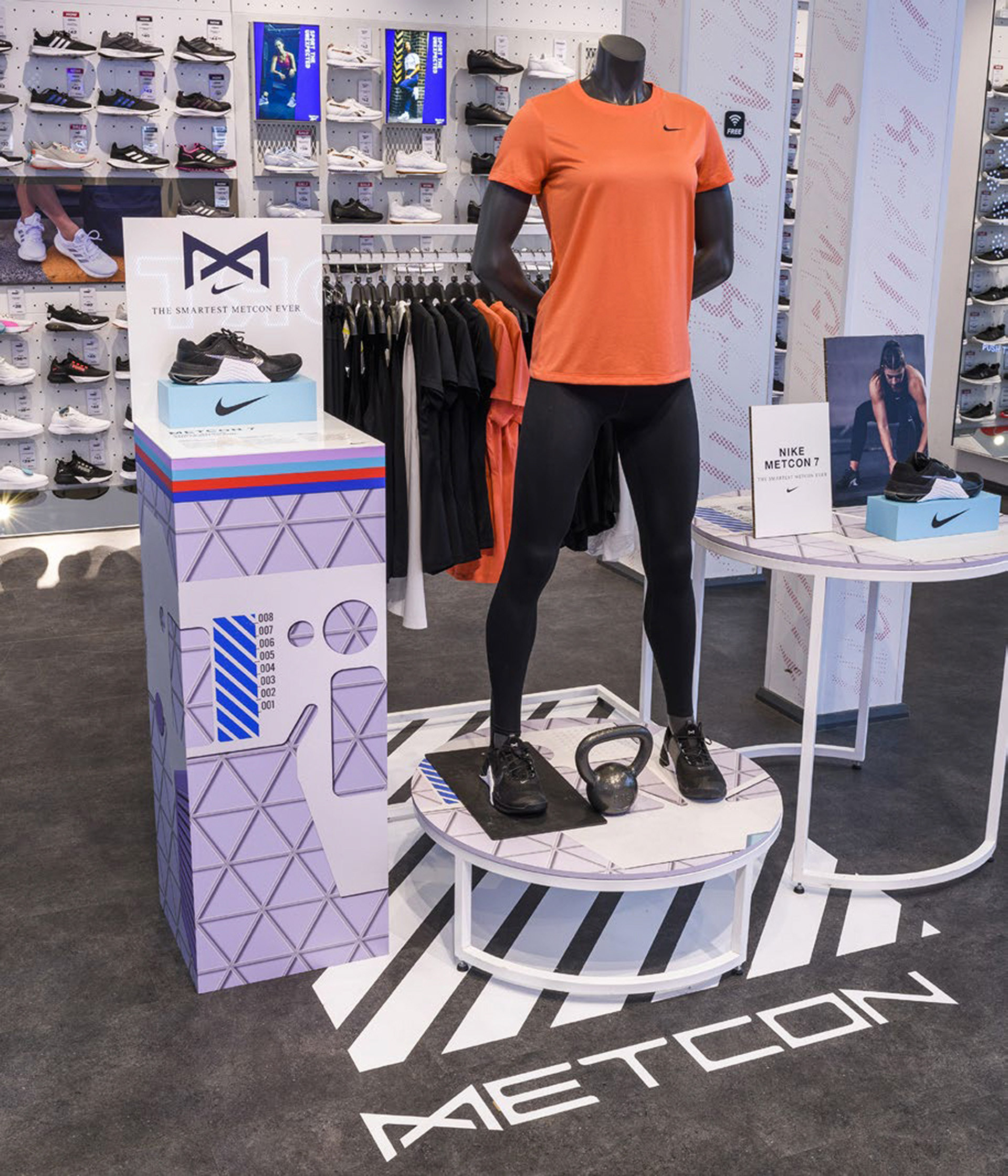 Nike Metcon 7 Launch Campaign in-store graphics artwork