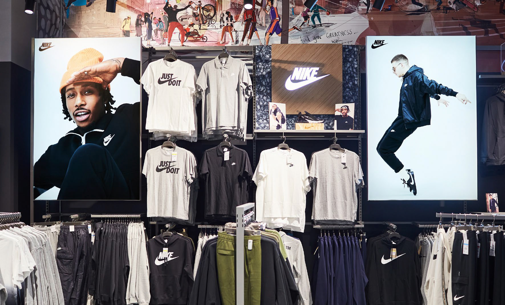 Nike Heritage store graphics artwork
