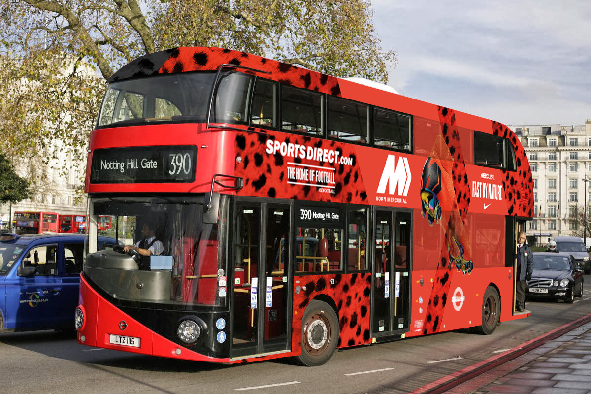 Nike | Mercurial | Bus wraps | Design | Artwork
