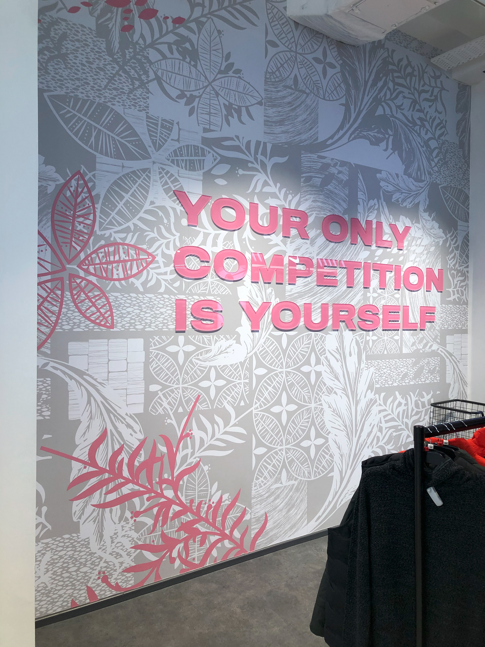 Wallpaper & Acrylic Letters Artwork