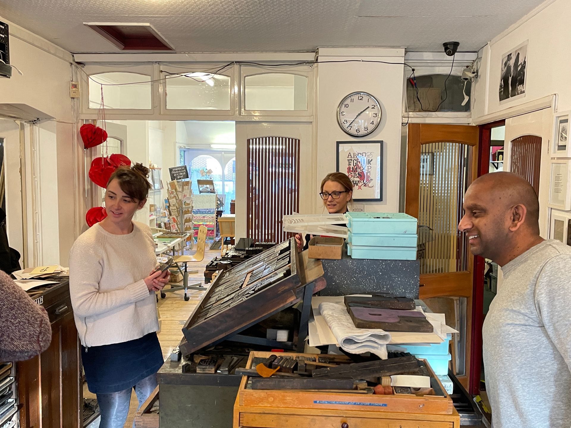 Letterpress Work Colleagues