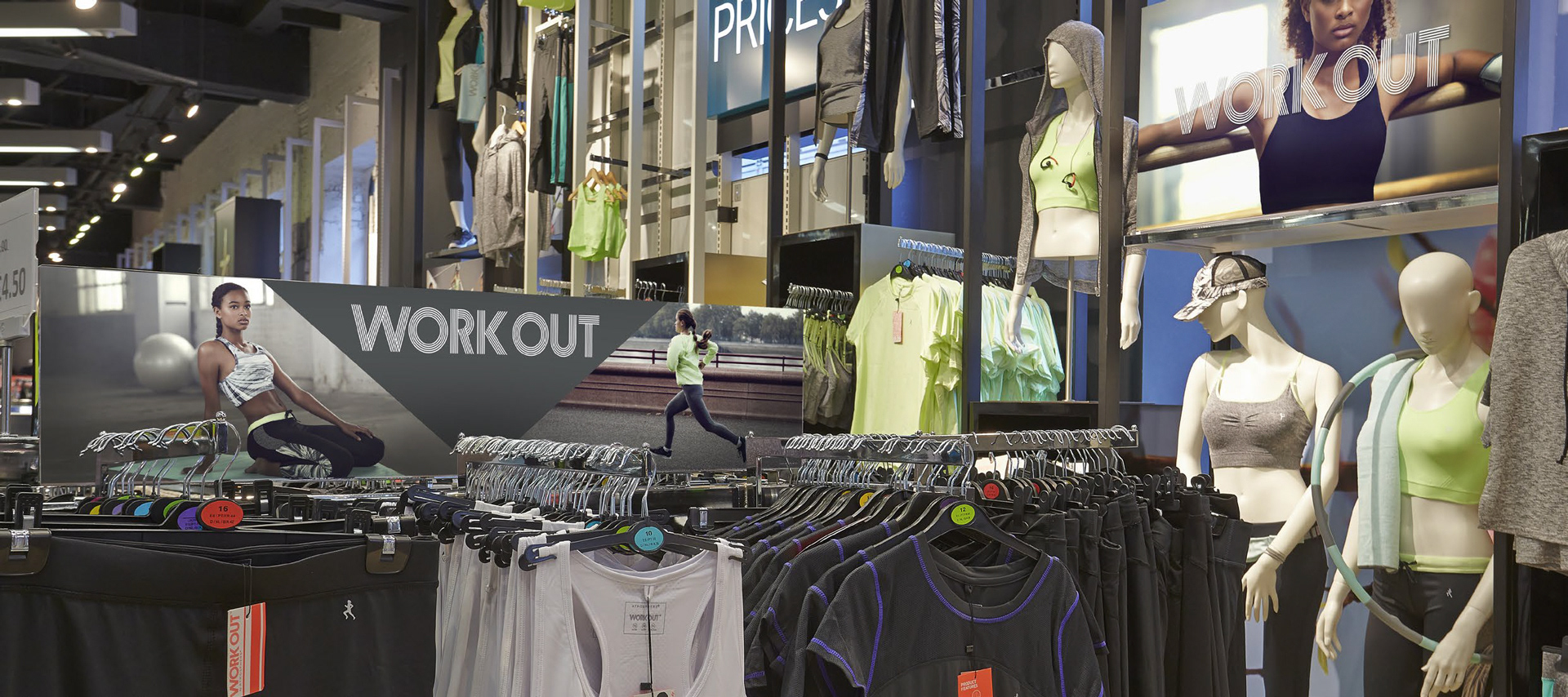 Primark | Workout | In-store POS | Artwork