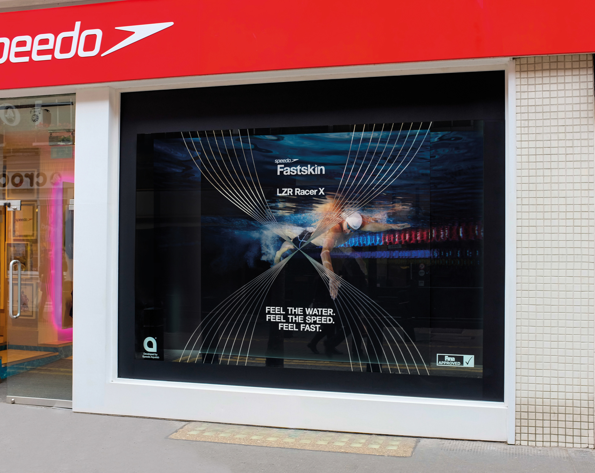 Speedo Fastskin windows artwork