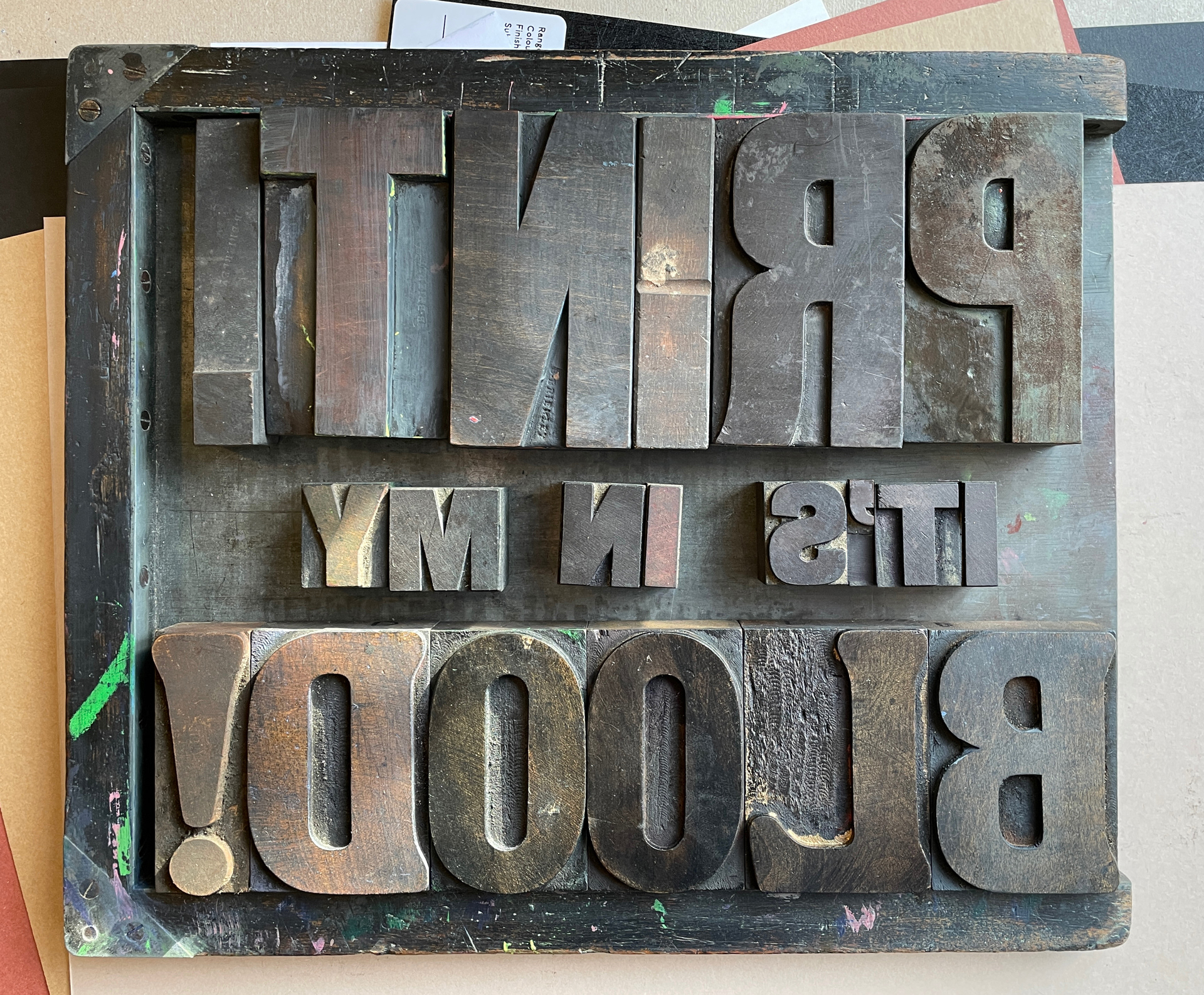 Letterpress Wooden Type