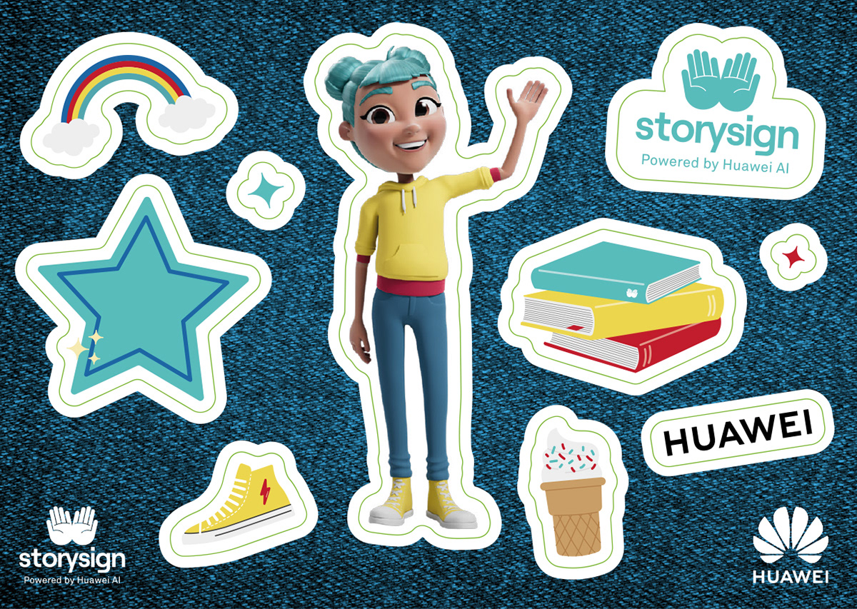 Huawei | Kiss-cut stickers | Artwork