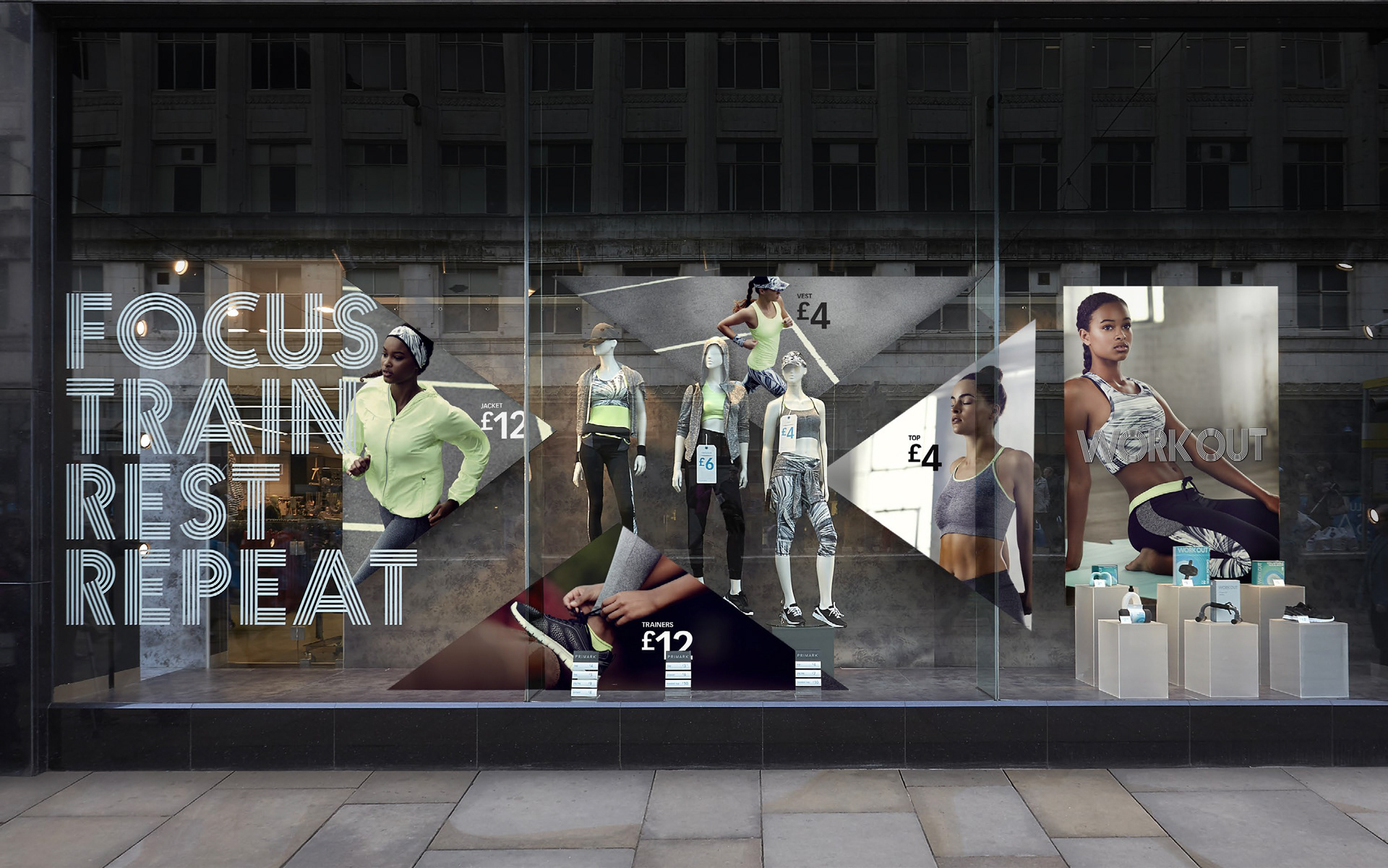 Primark | Workout | Windows | Artwork