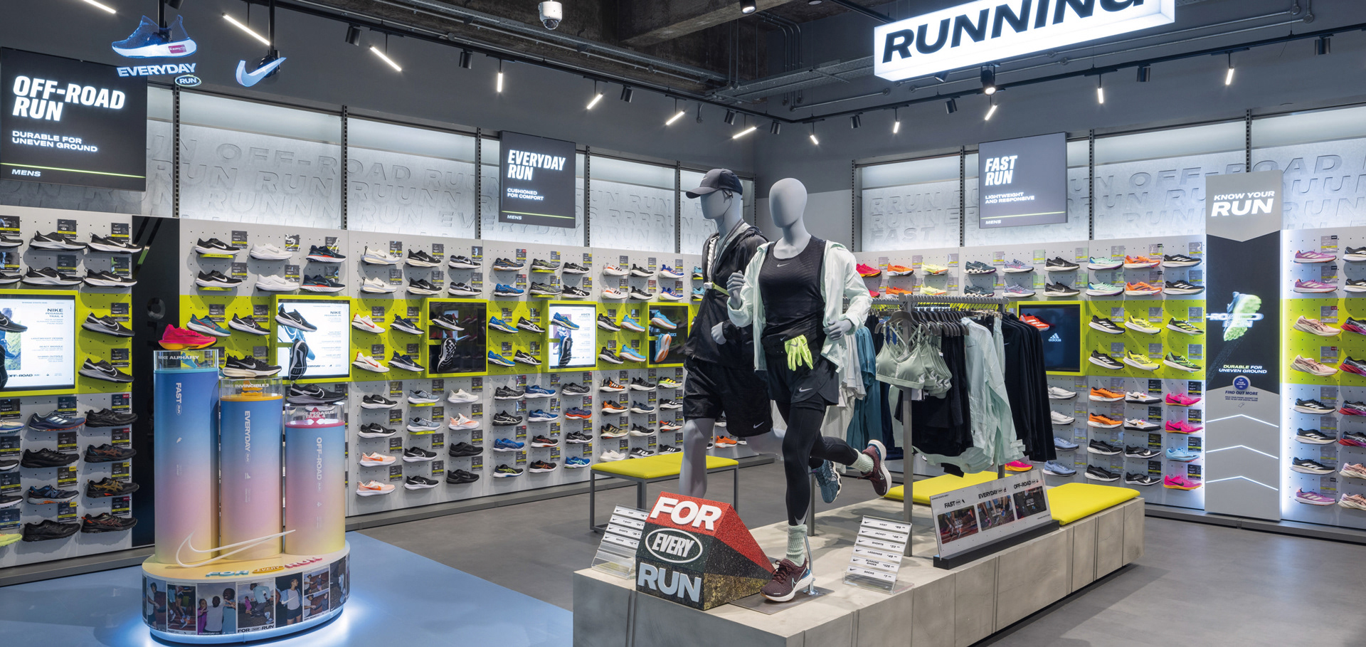 Sports Direct running department graphics artwork