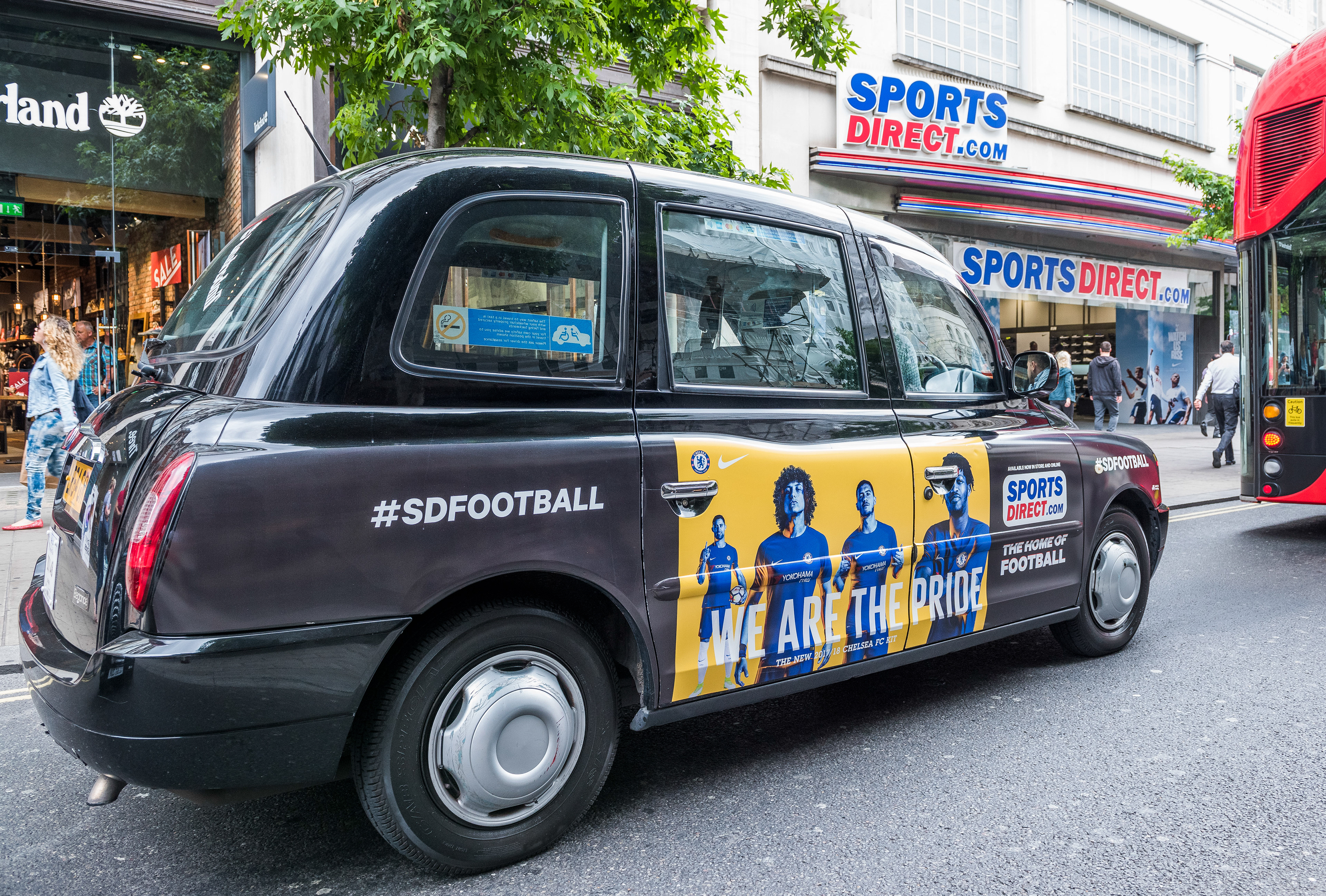 Sports Direct | OOH | Taxi graphic | Artwork