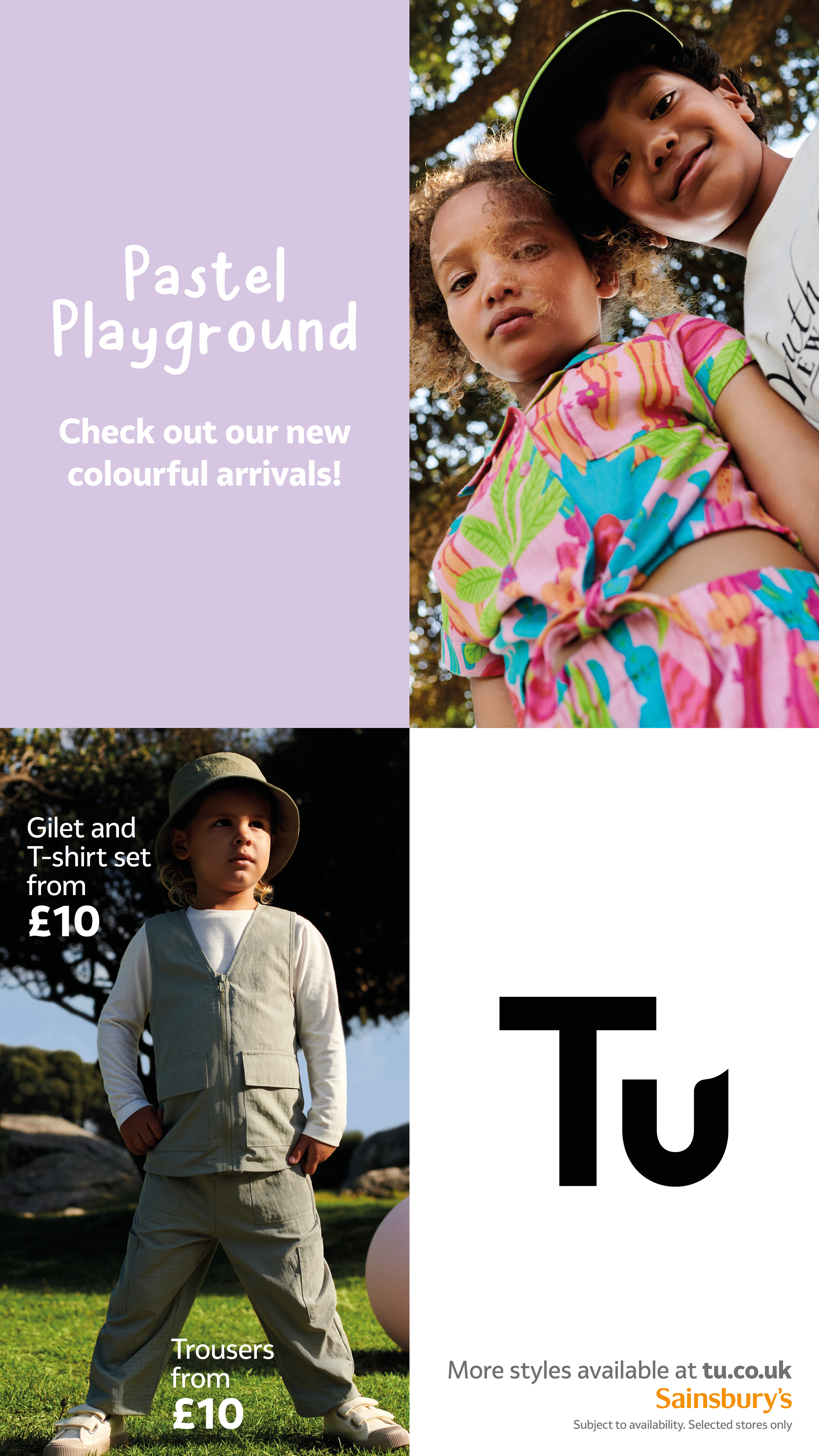 Sainsbury's | Tu | Pastel Playground | Digital posters | Artwork