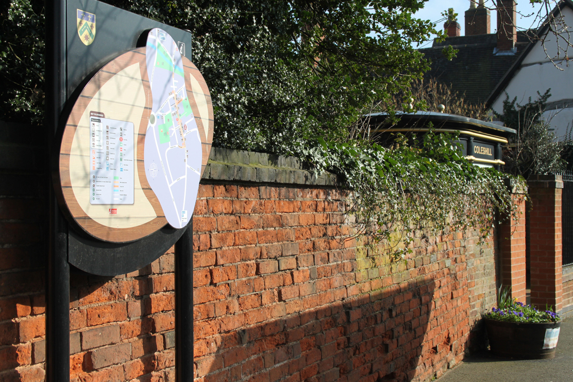 Coleshill Council | Tourist information points | Artwork | Production |
