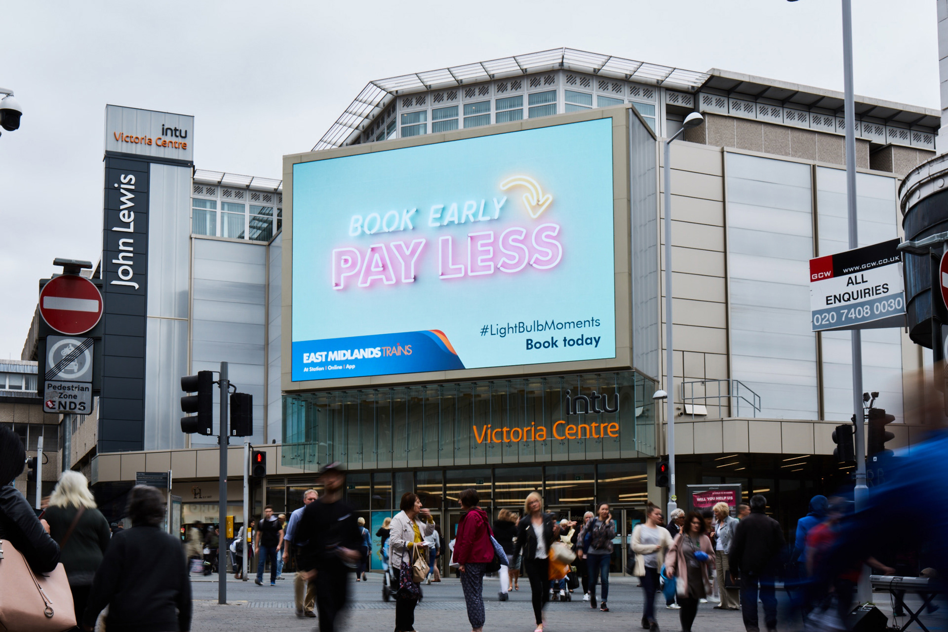 East Midlands Trains LightBulbMoments campaign artwork