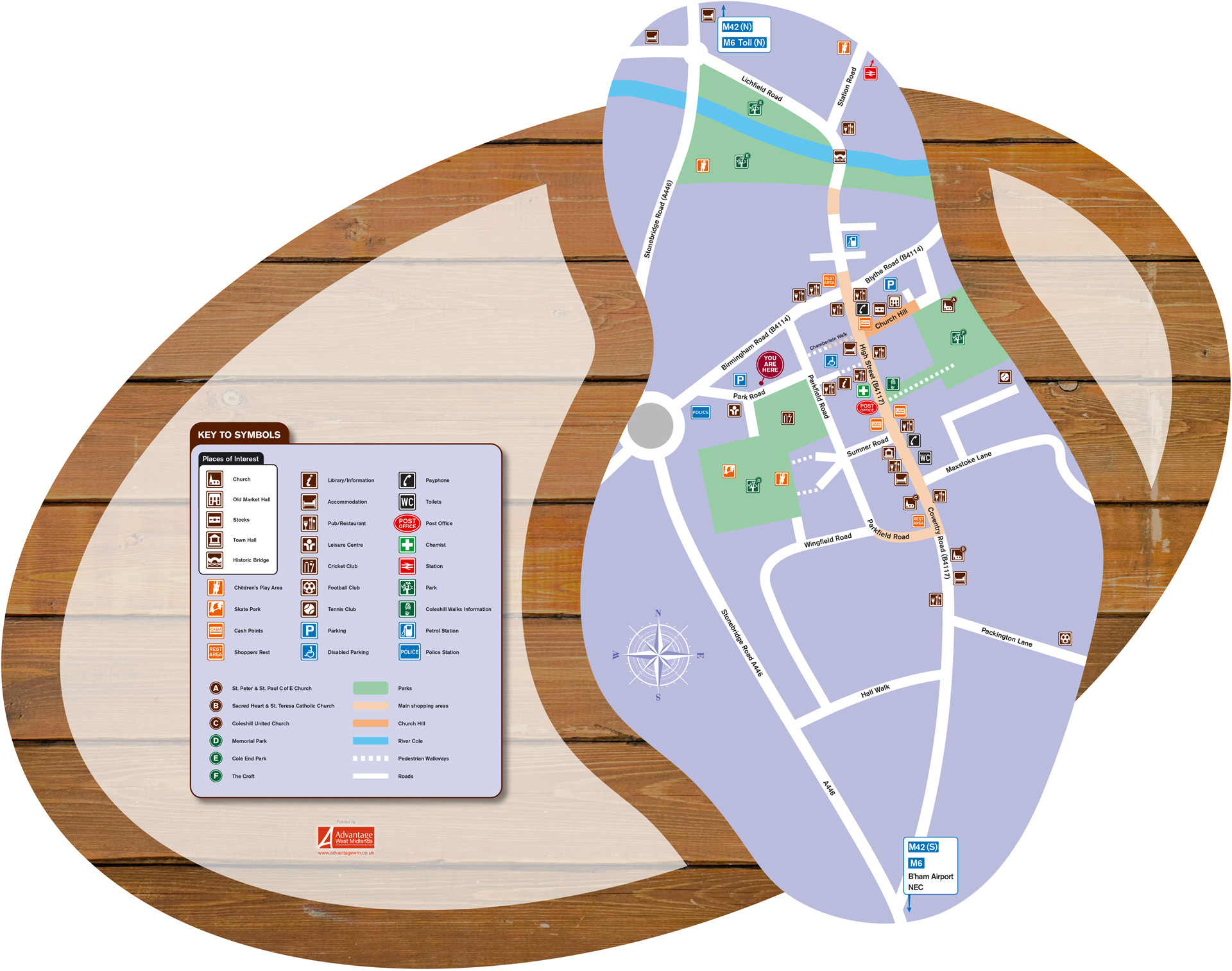 Coleshill Council | Tourist information points | Artwork