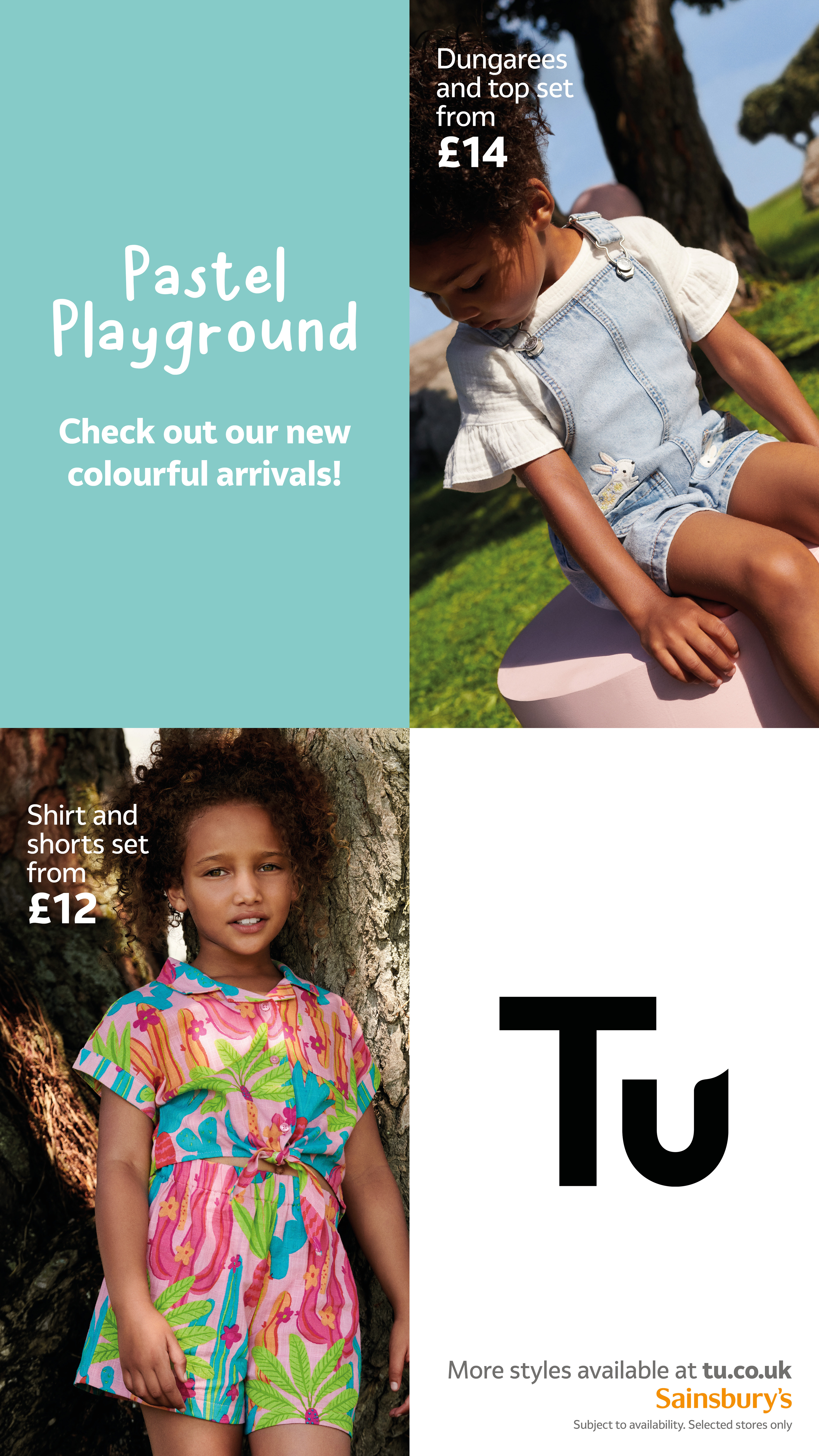 Sainsbury's | Tu | Pastel Playground | Digital posters | Artwork