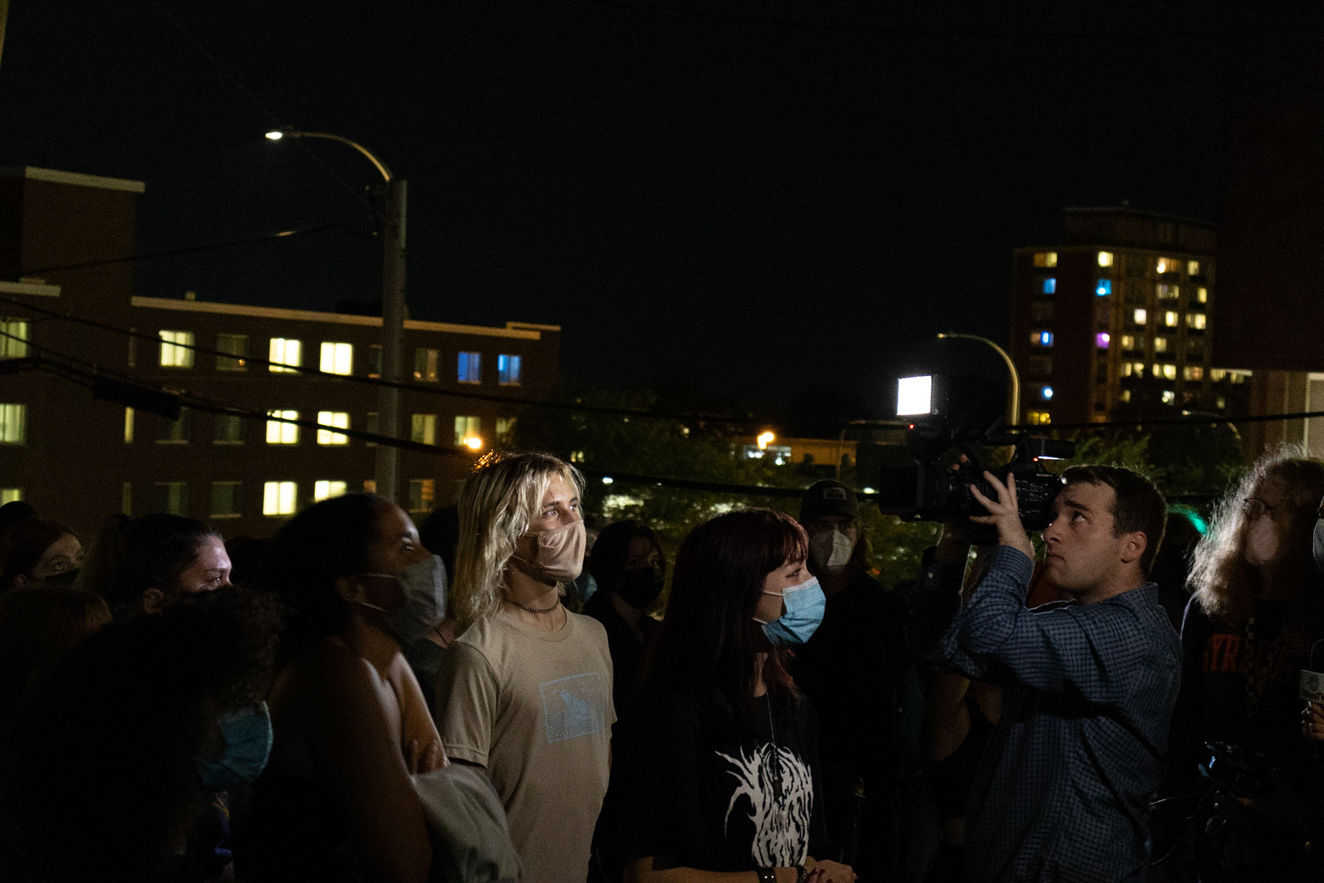 SU students protest the administration and many frats around campus due to rape alligations and inaction by the Chancellor on September 21st. The protests lasted for nearly 2 hours, starting along Comstock and ending with the Chancellor's House after stopping at numerous frats along the way. There were calls for the admin to take action against numerous students who were alleged to have raped students within the frats. The protests were entirly peaceful and many students were following mask guidelines.