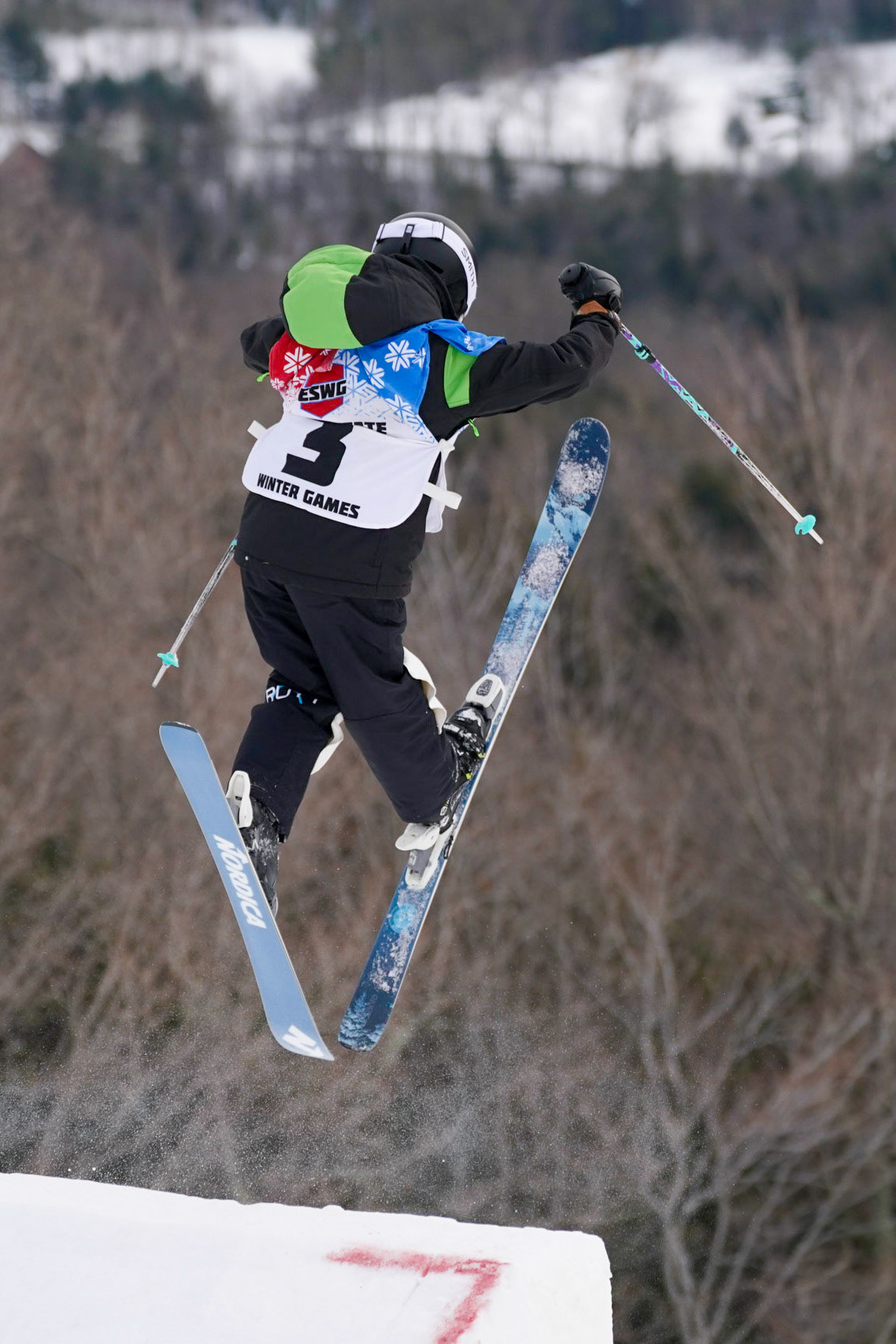 Moguls at Whiteface Mountain during the Empire State Winter Games in Lake Placid, NY on Sunday, February 5, 2023. (Photo by Bond Photos)