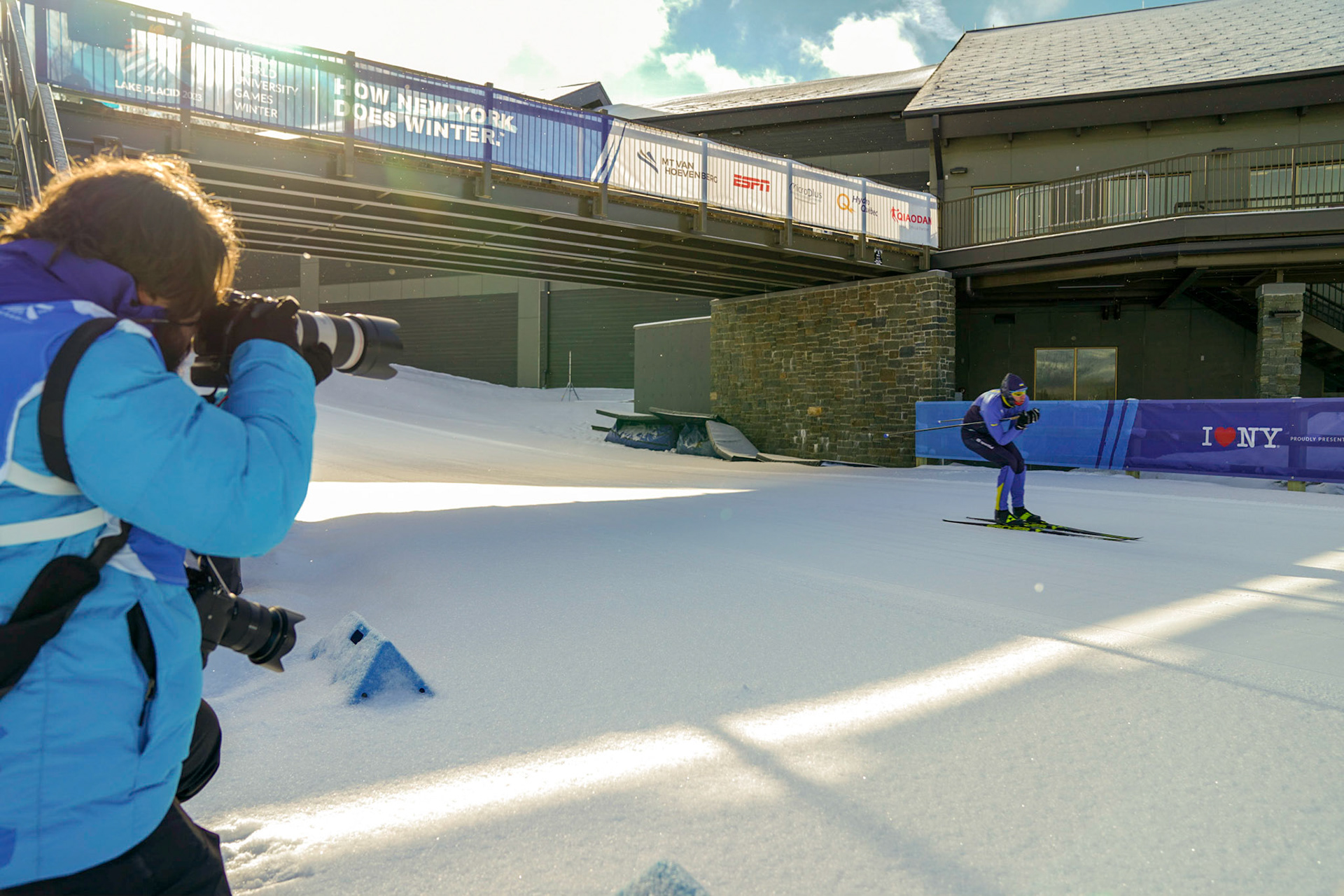 Cross Country Skiing Practice at the 2023 FISU World University Games on January 10, 2023 in Lake Placid, New York. (Photo by Bond Demetri Photos/FISU Games)