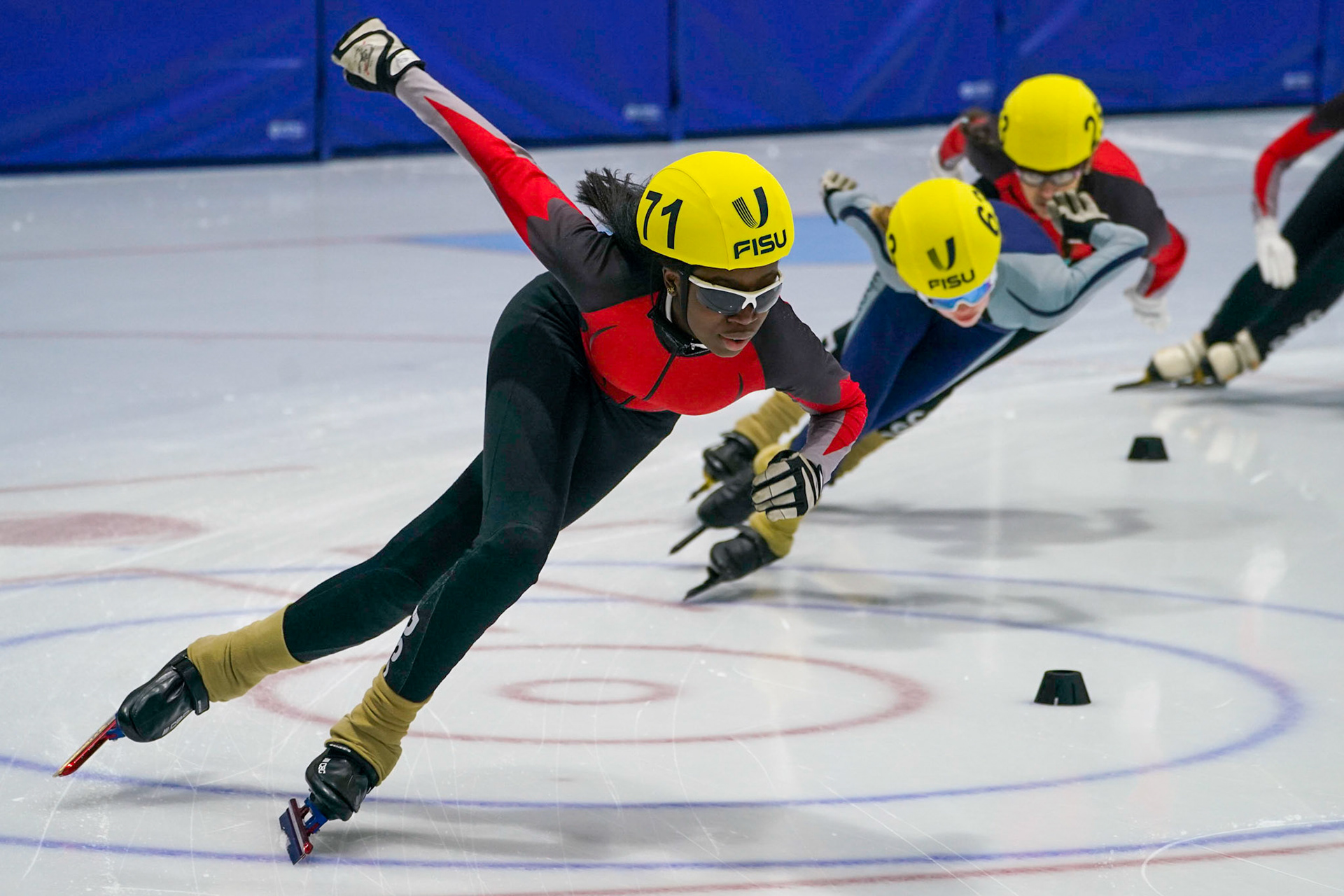 Speed Skaters at the Empire State Winter Games in Lake Placid, NY on Thursday, February 4, 2023. (Photo by Bond Photos)