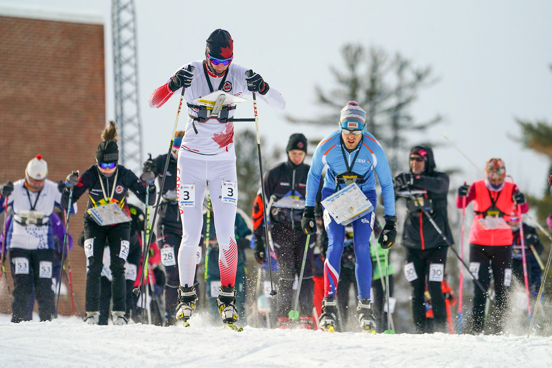 Ski Orienteering at the Empire State Winter Games in Saranac lake, NY on Thursday, February 4, 2023. (Photo by Bond Photos)