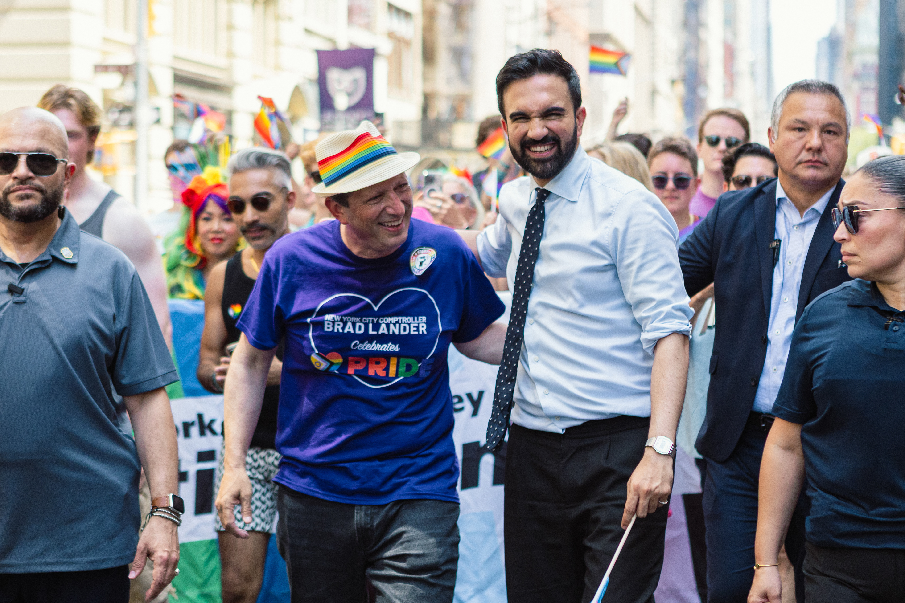 Zohran Mamdani and Brad Lander