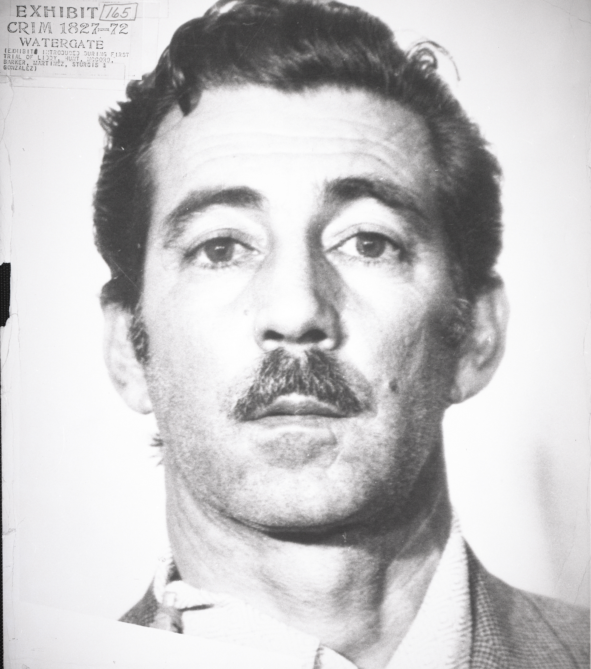 Mugshot of Watergate burglar Virgilio Gonzalez, 17 June 1972 (US National Archives)