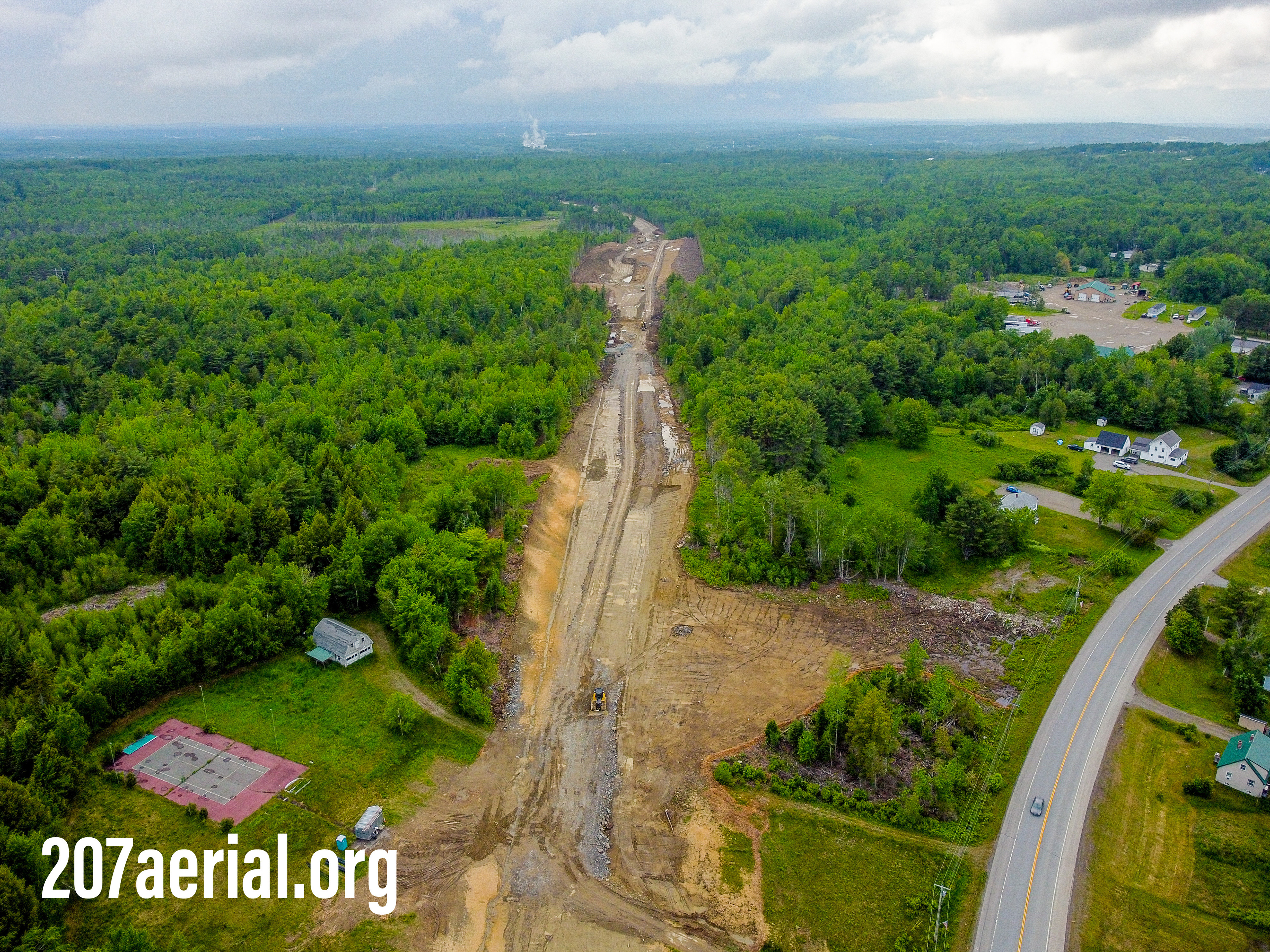 I-395 Route 9 Connector Project: Where road connects to State Route 9 in Eddington, Maine.