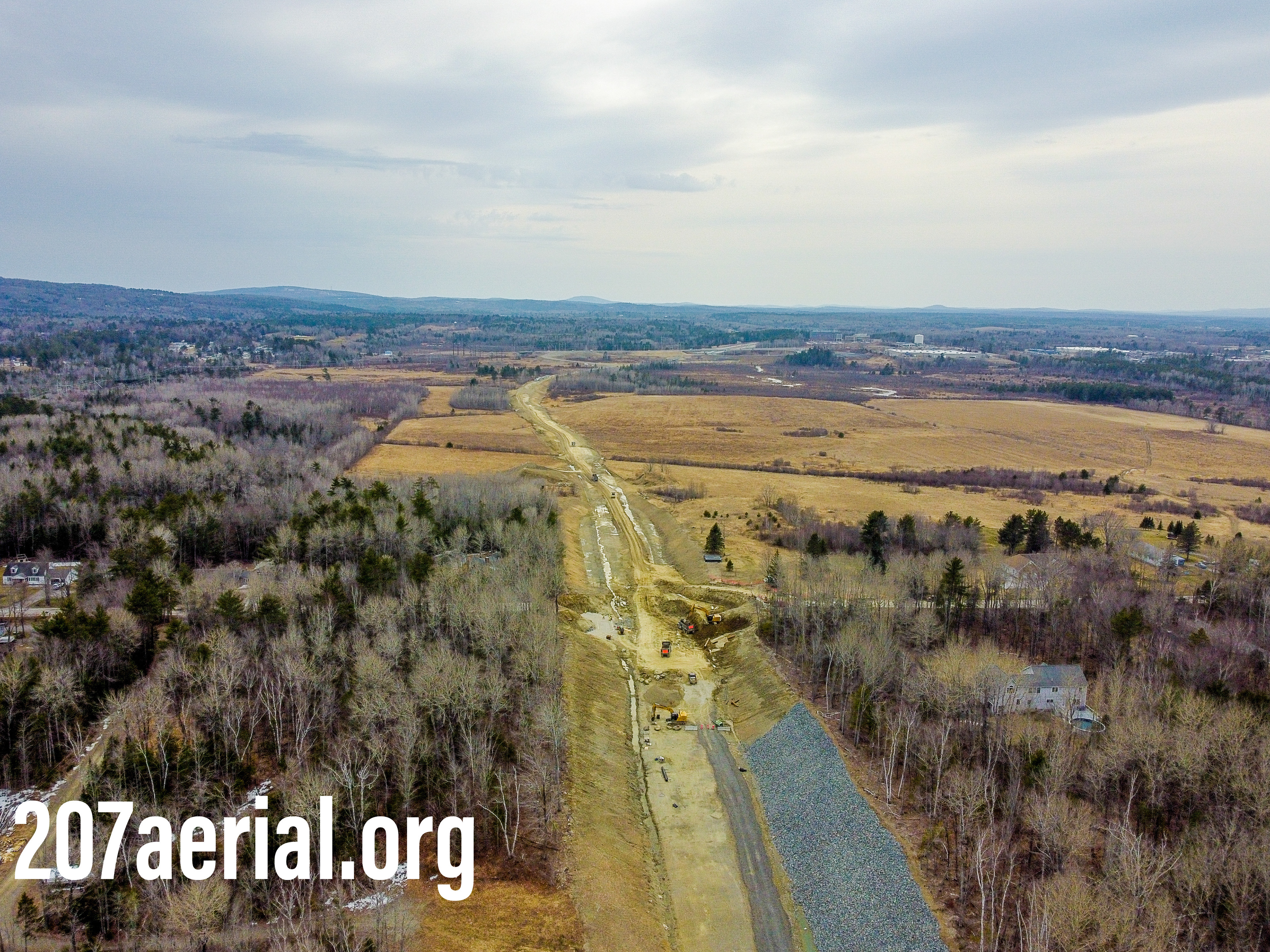 Eastern Avenue Bridge facing Brewer, Maine. (April 2023)