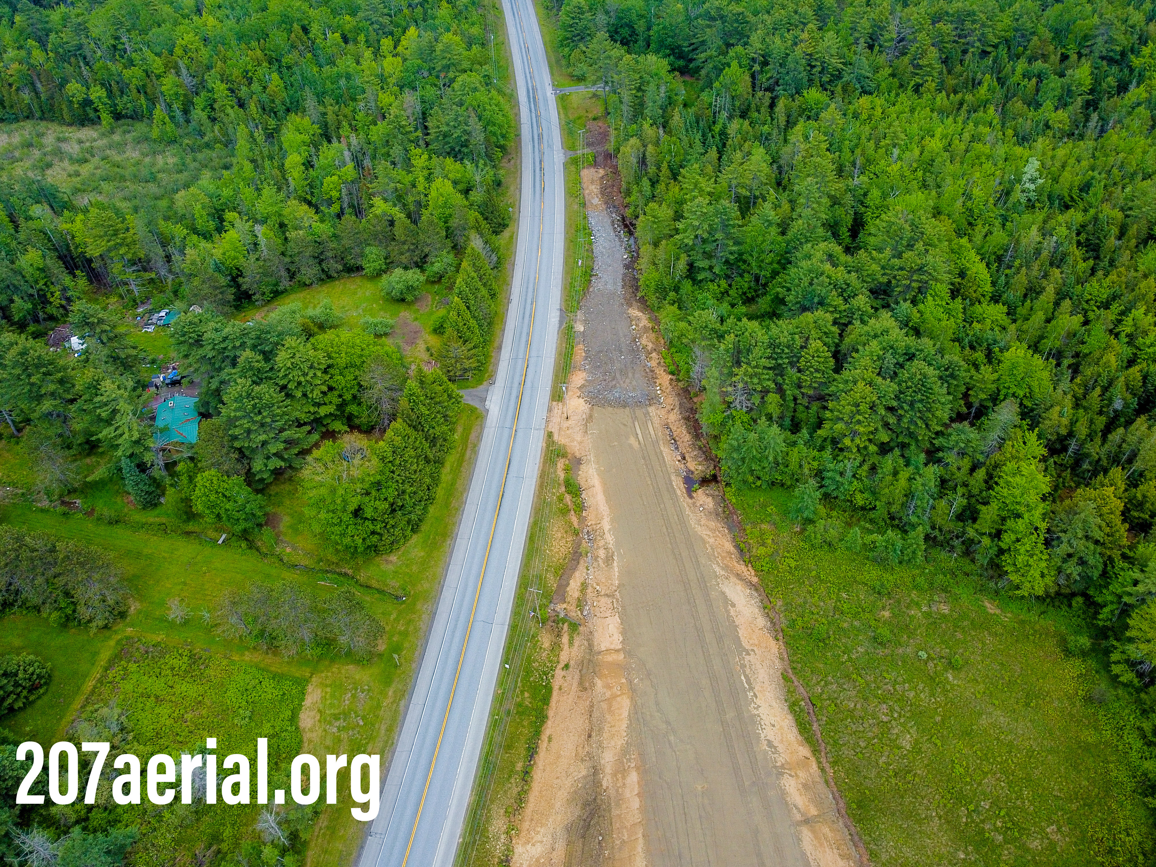 I-395 Route 9 Connector Project: Where road connects to State Route 9 in Eddington, Maine.
