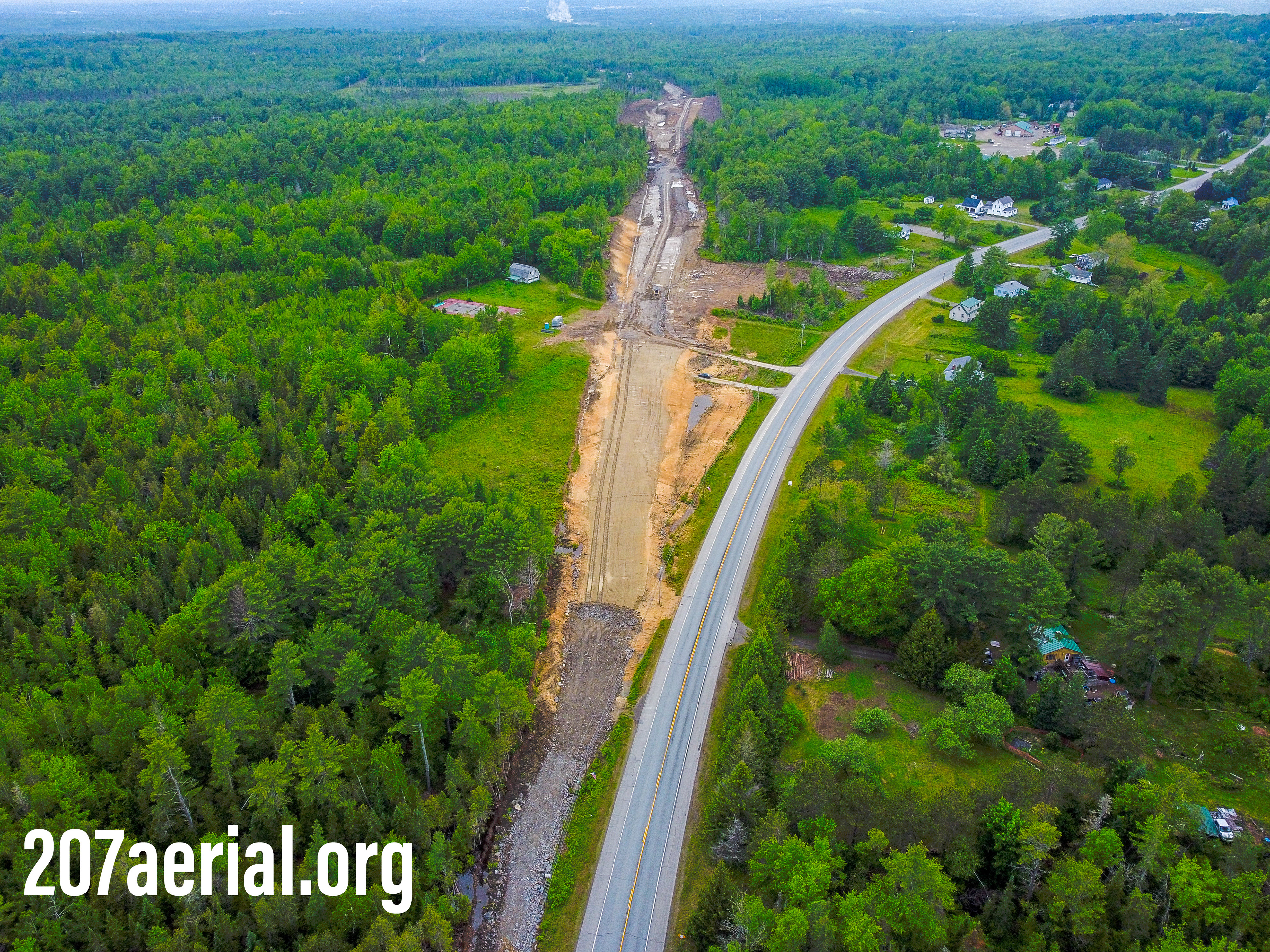 I-395 Route 9 Connector Project: Where road connects to State Route 9 in Eddington, Maine.