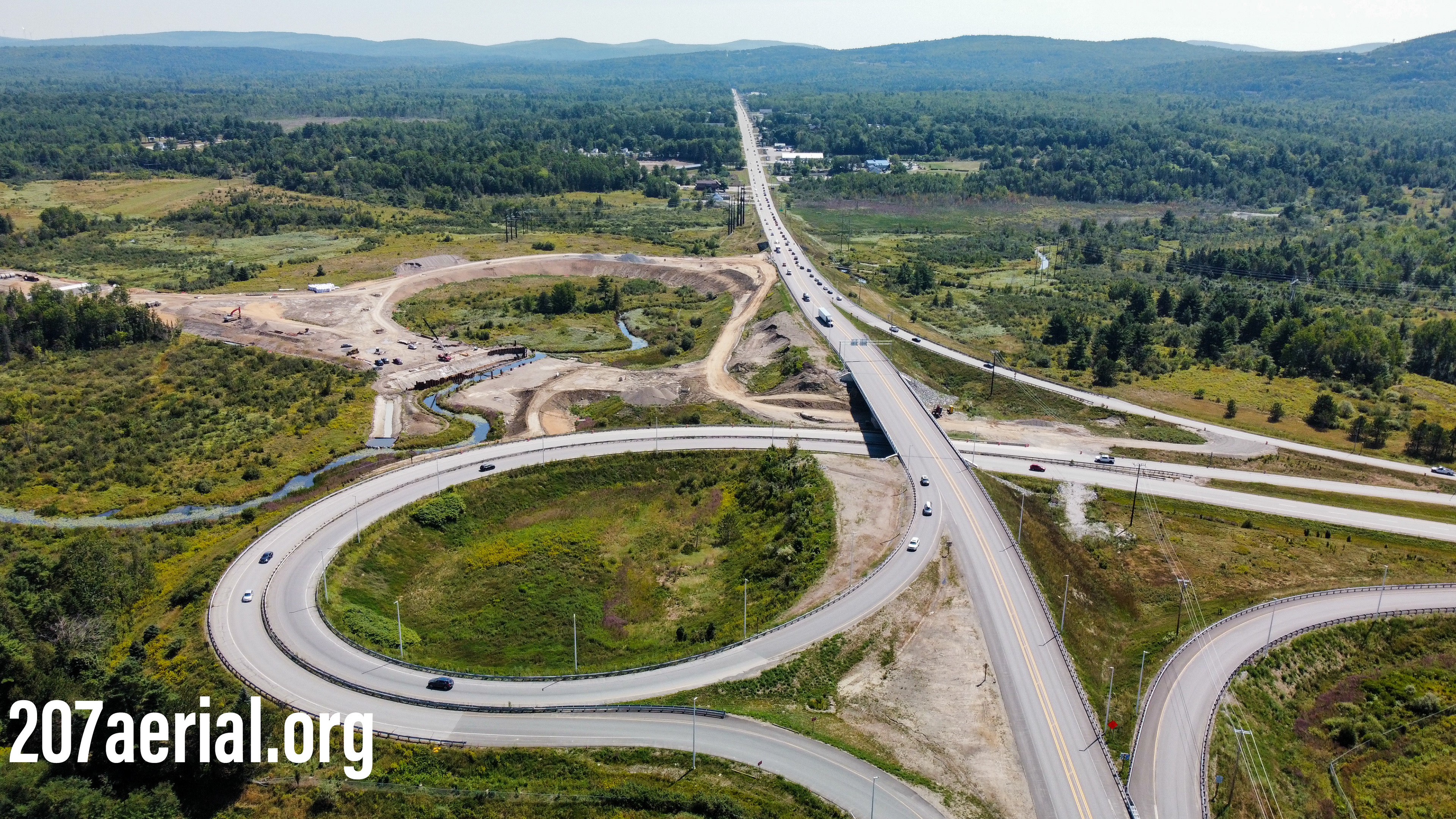 I-395 Route 9 Connector Project: Facing towards Route 1A in Holden, Maine.