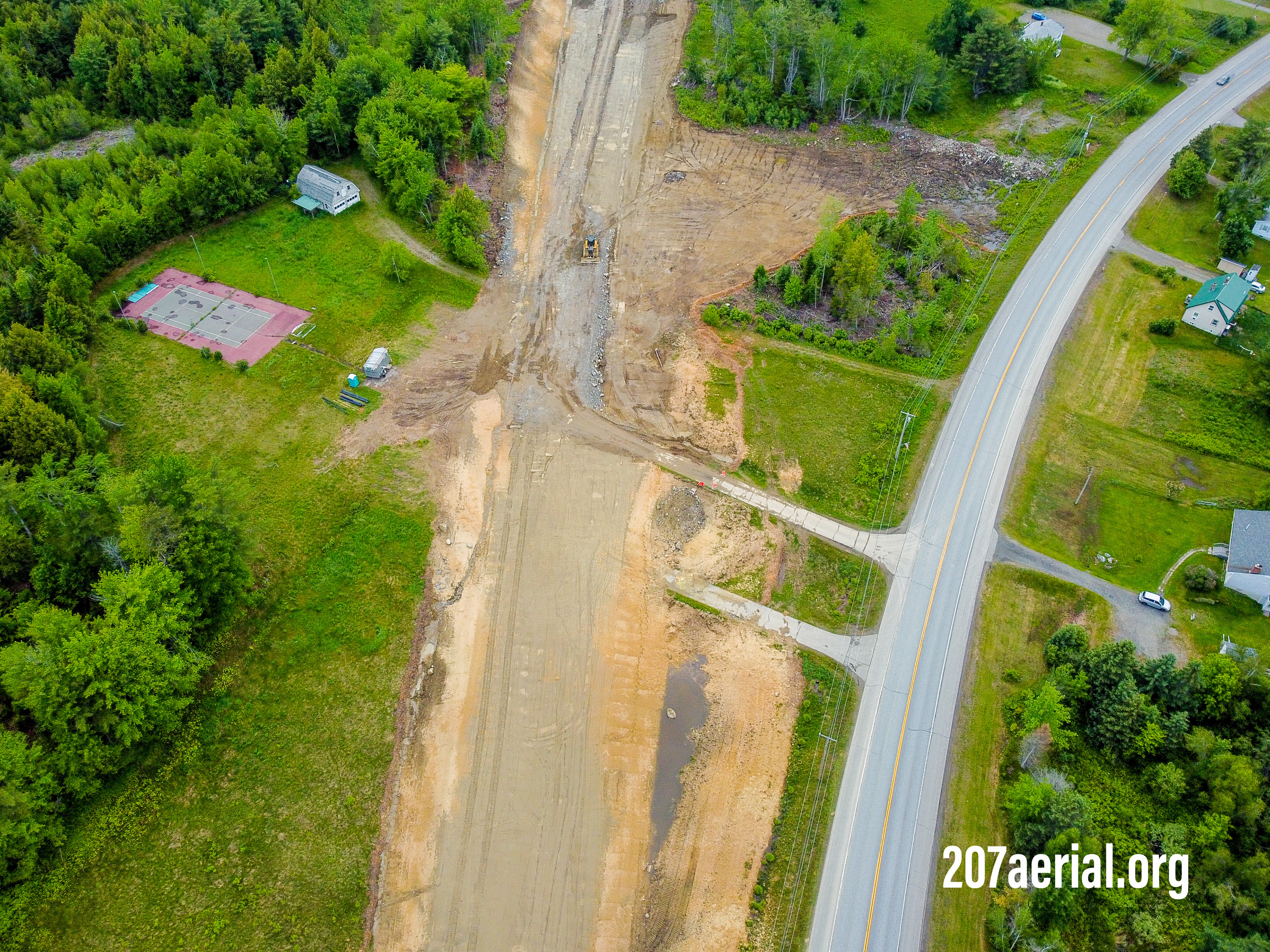 I-395 Route 9 Connector Project: Where road connects to State Route 9 in Eddington, Maine.
