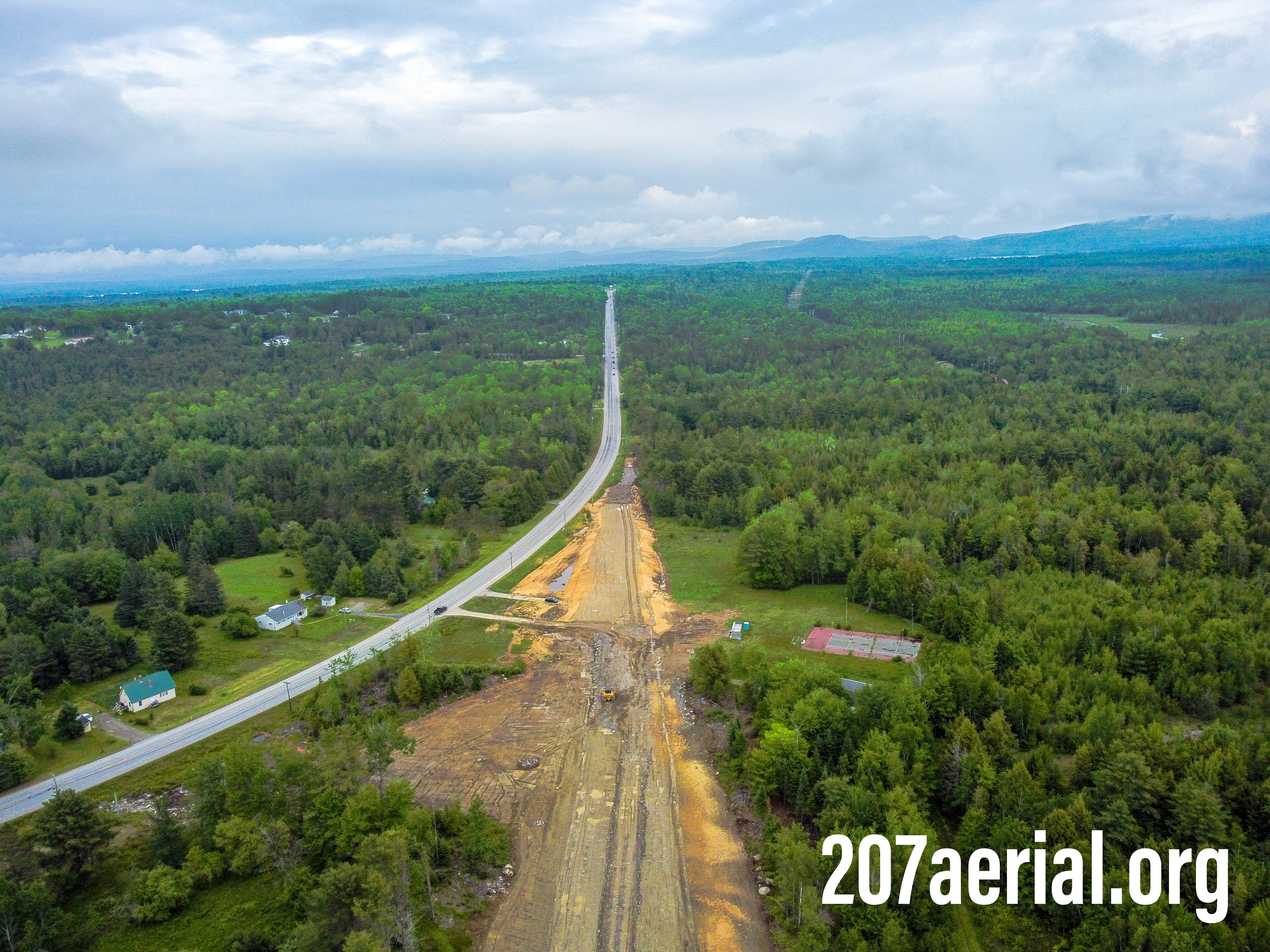 I-395 Route 9 Connector Project: Where road connects to State Route 9 in Eddington, Maine.