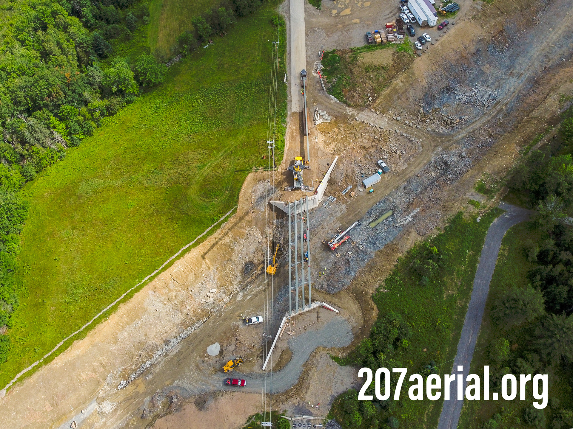 Clewleyville road bridge structure installation July 2023