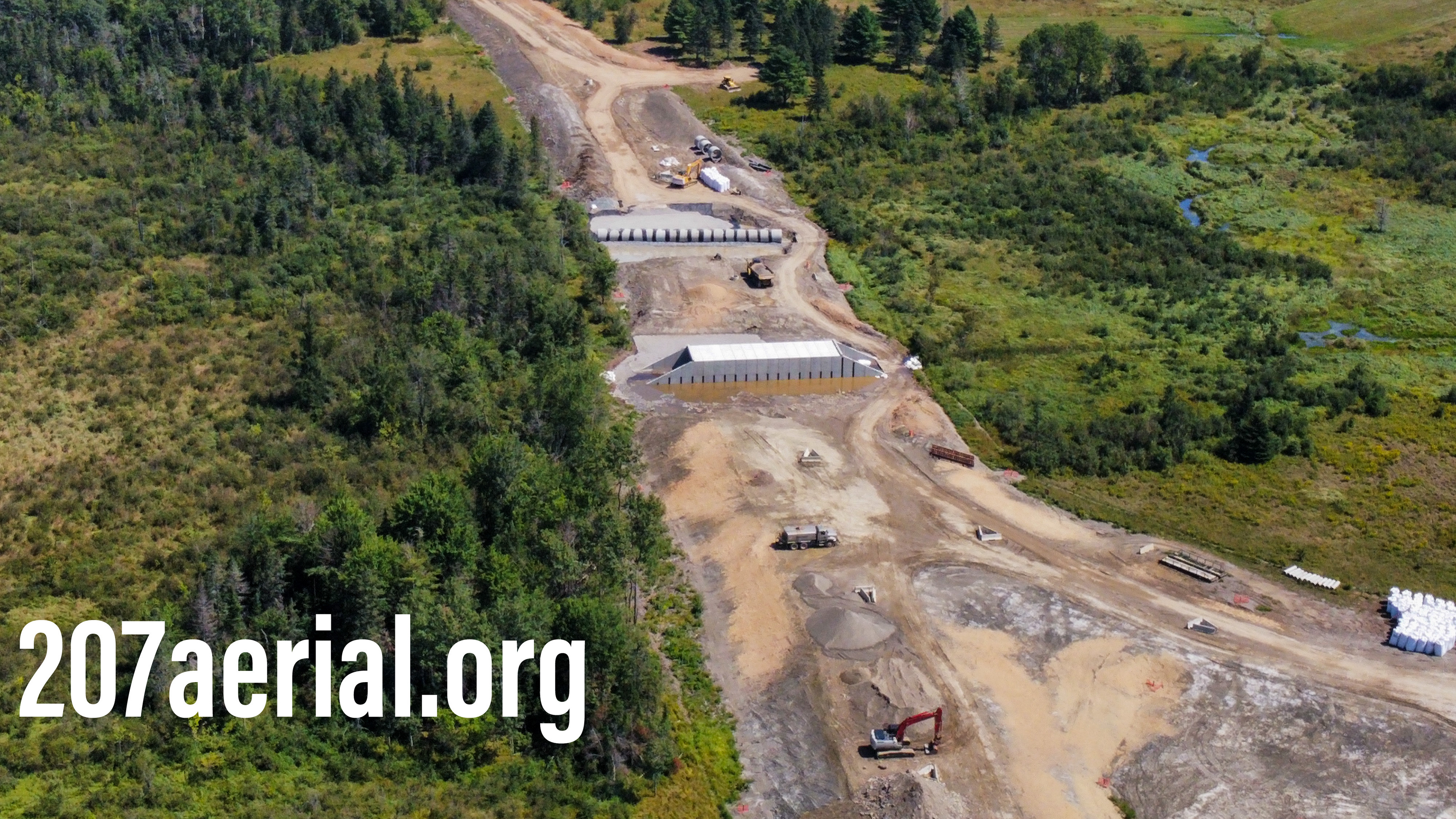 I-395 Route 9 Connector Project: bridge work facing Eastern Avenue in Brewer, Maine.