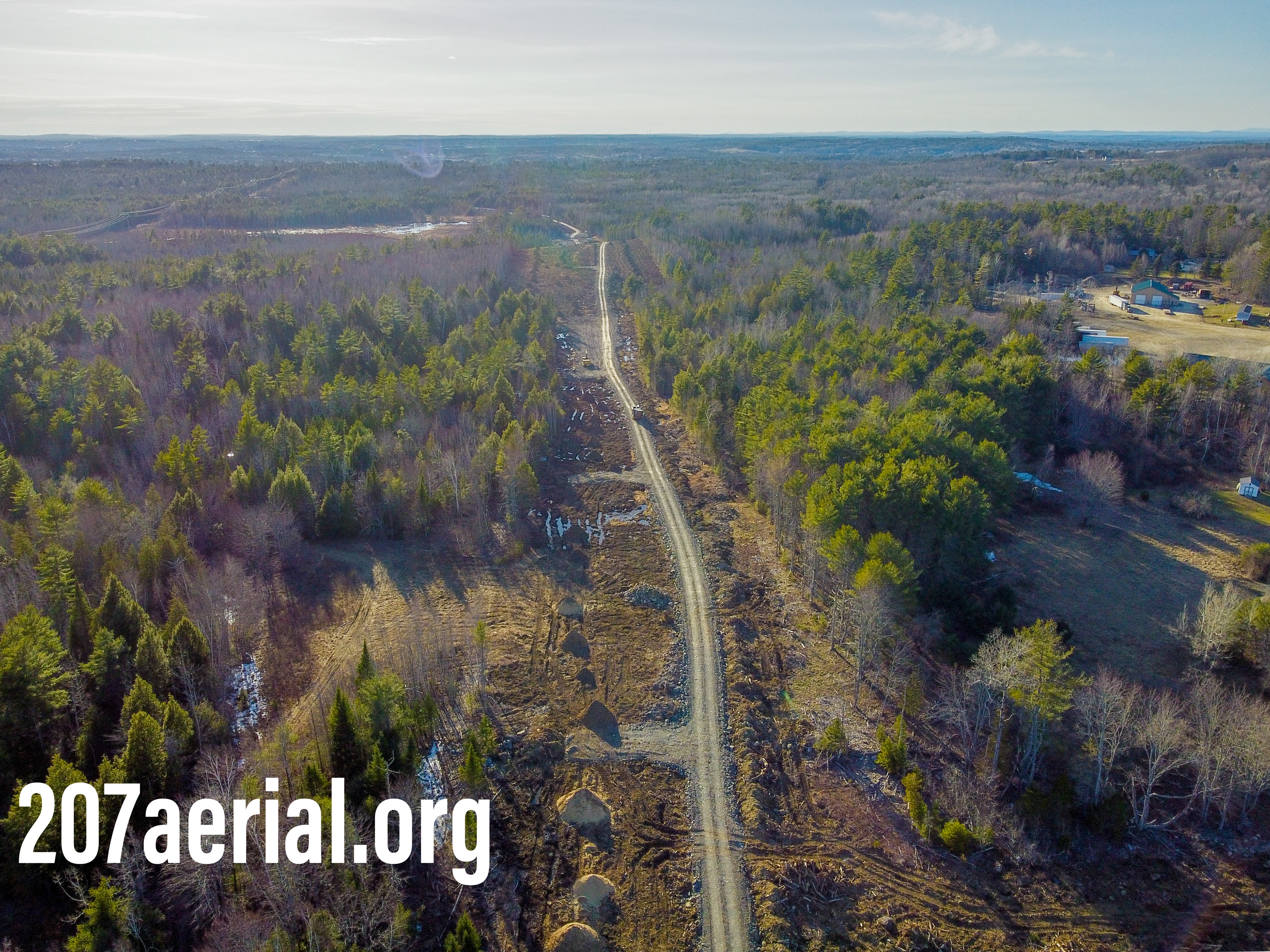 I-395 Route 9 Connector Project: Near Route 9 in Eddington, Maine. (April 2023)
