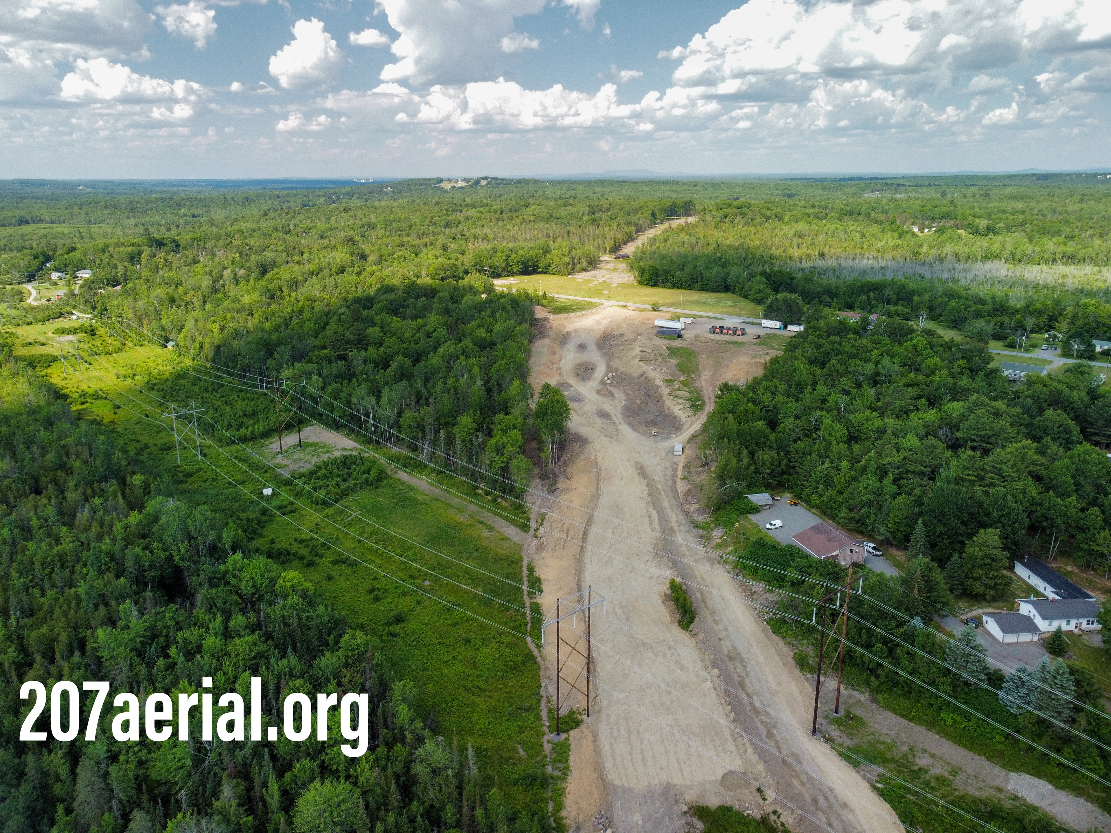 I-395 Route 9 Connector Project: facing towards Clewleyville Road in Brewer, Maine.