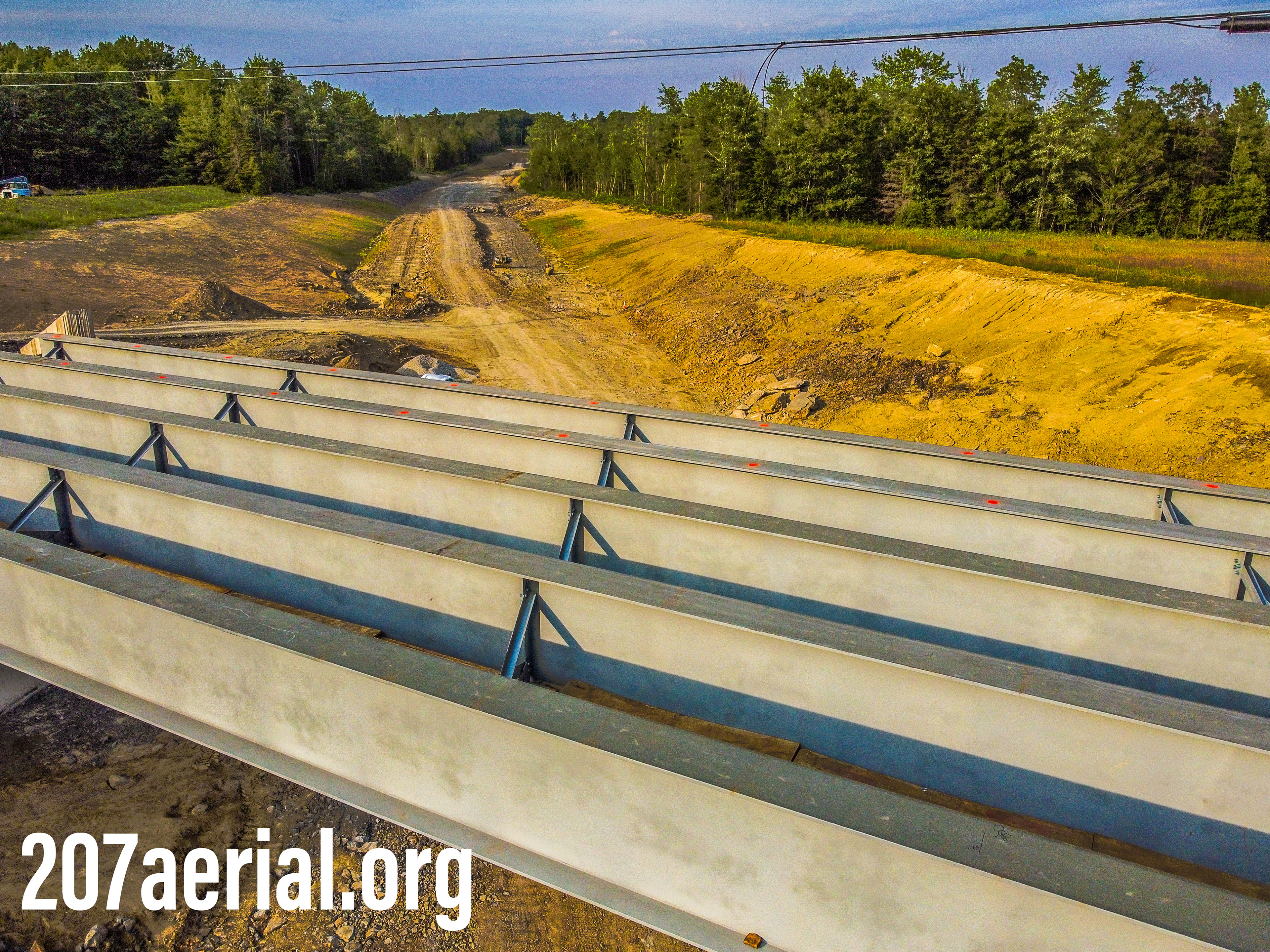 Closeup of Clewleyville road bridge. Eddington, Maine.