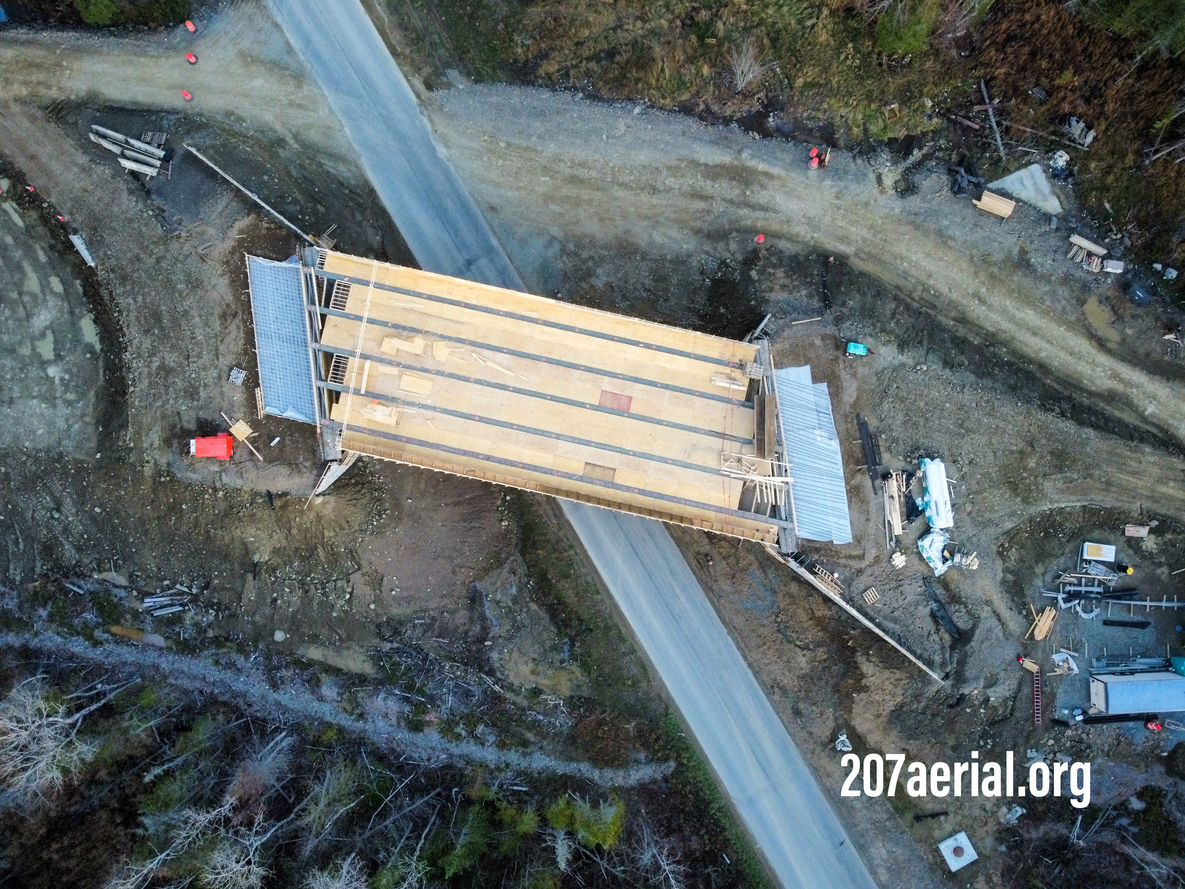 on 10/30/2022 update on the Lambert Road Bridge in Brewer, Maine as part of the I-395 Route 9 Connector Project.