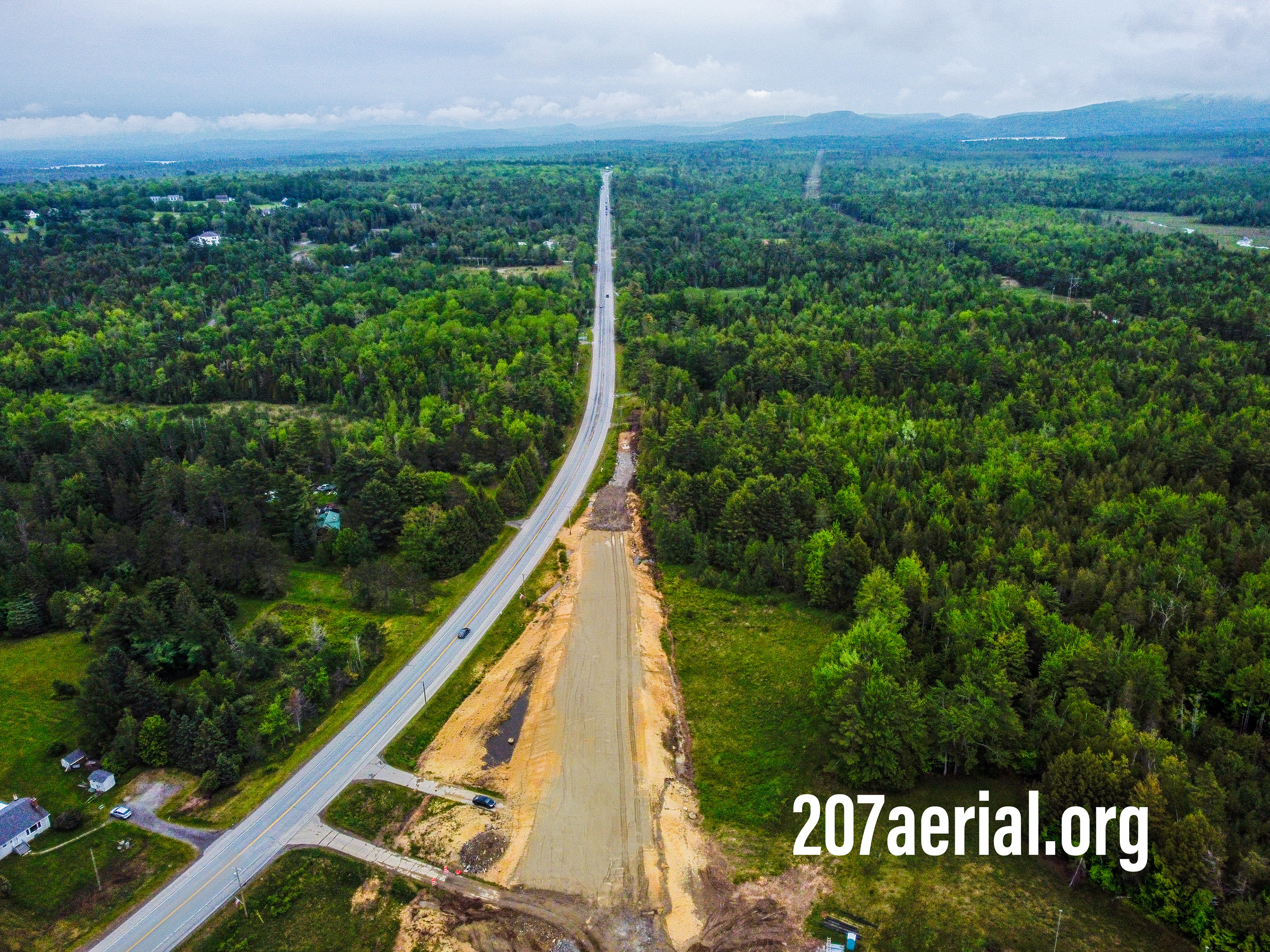 I-395 Route 9 Connector Project: Where road connects to State Route 9 in Eddington, Maine.
