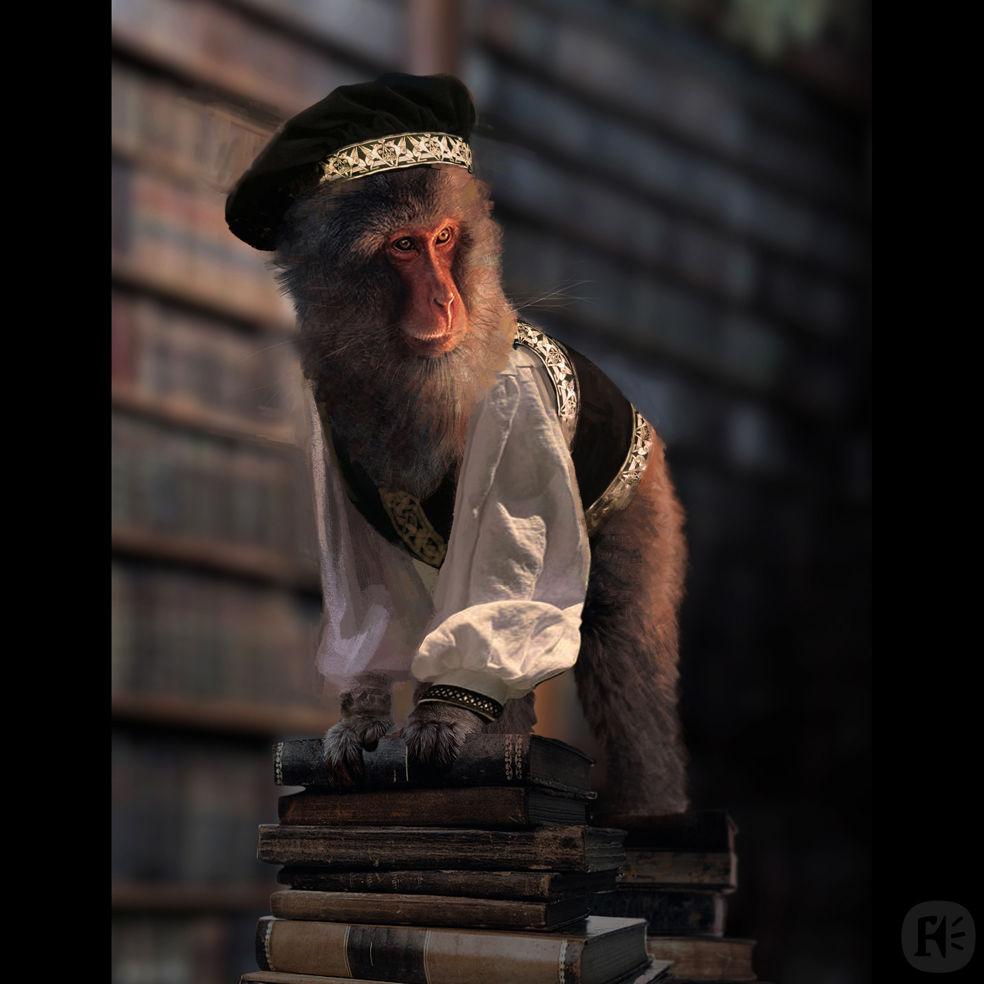 Macaque professor