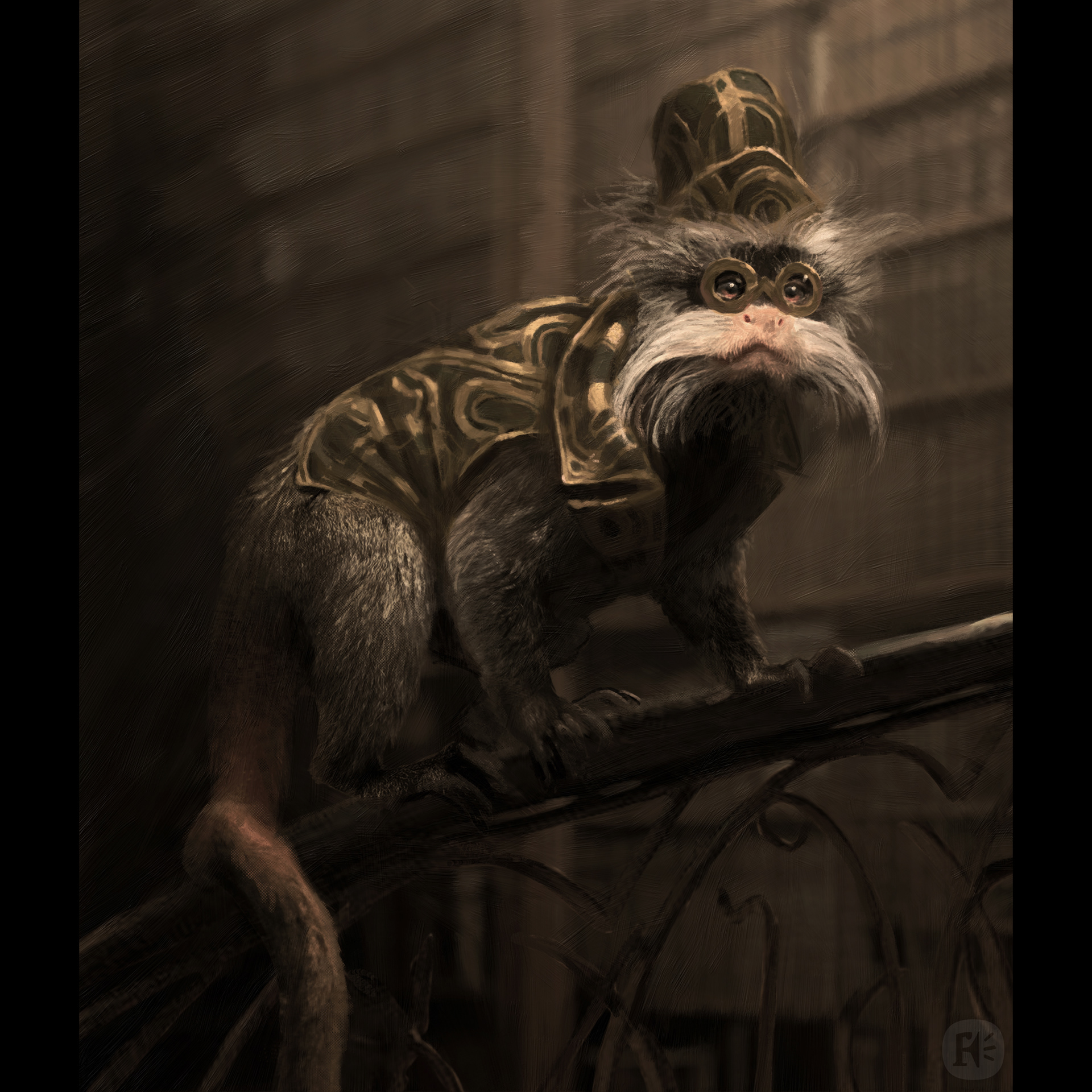 Tamarin professor costume design
